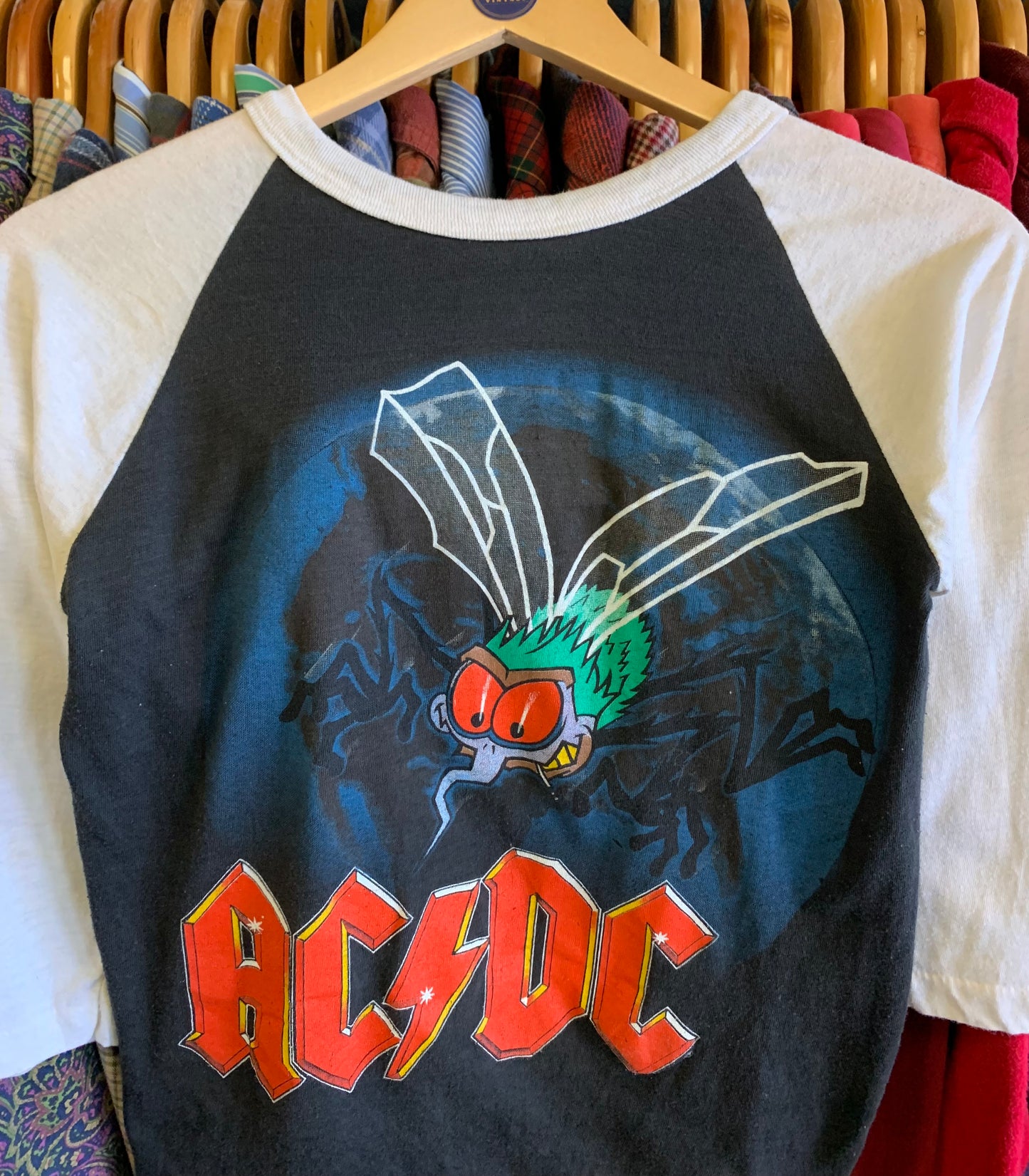 Vintage 1985 ACDC Concert Tour Tee- Sz Sm