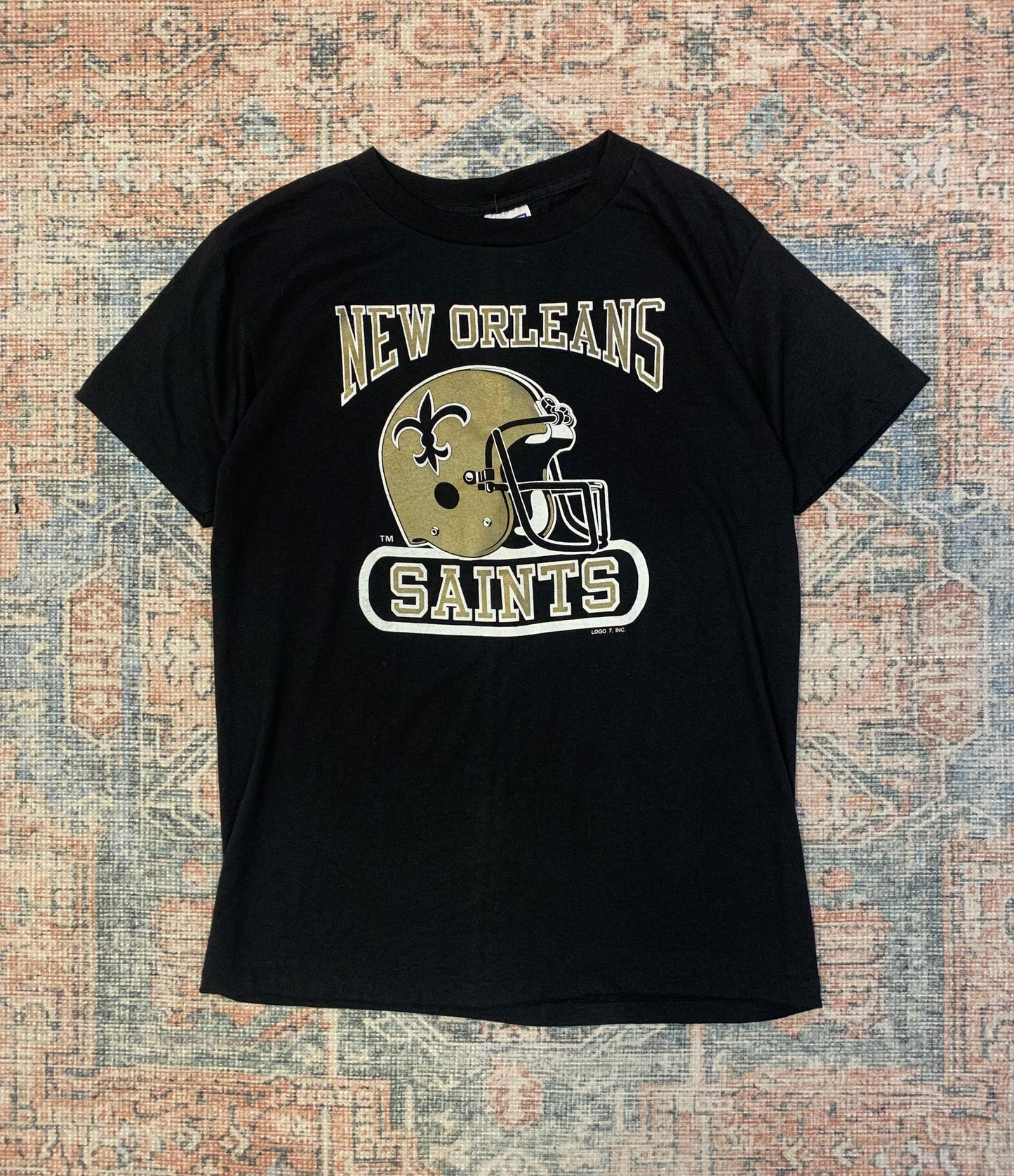 Vintage 80’s New Orleans Saints Tee- Sz Med