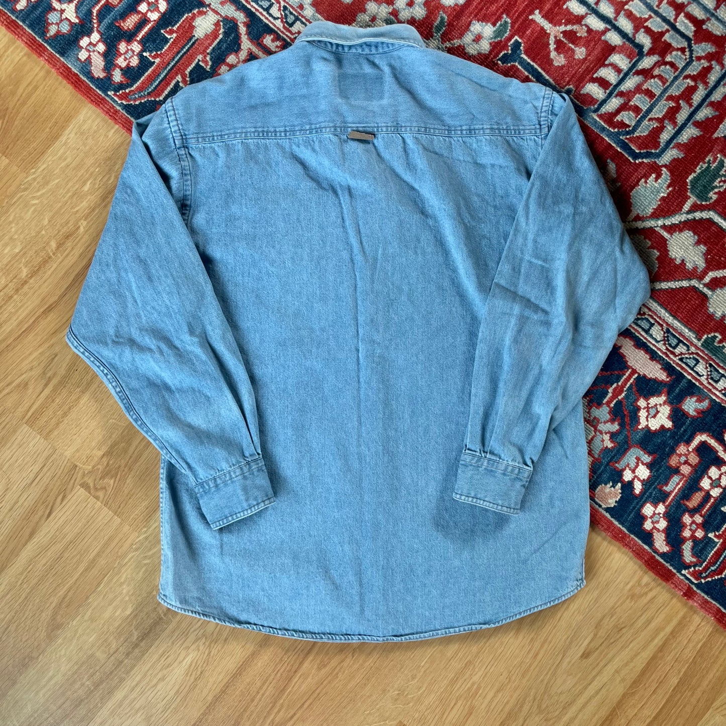 Vintage 90’s Oregon State Denim Overshirt- Sz Sm