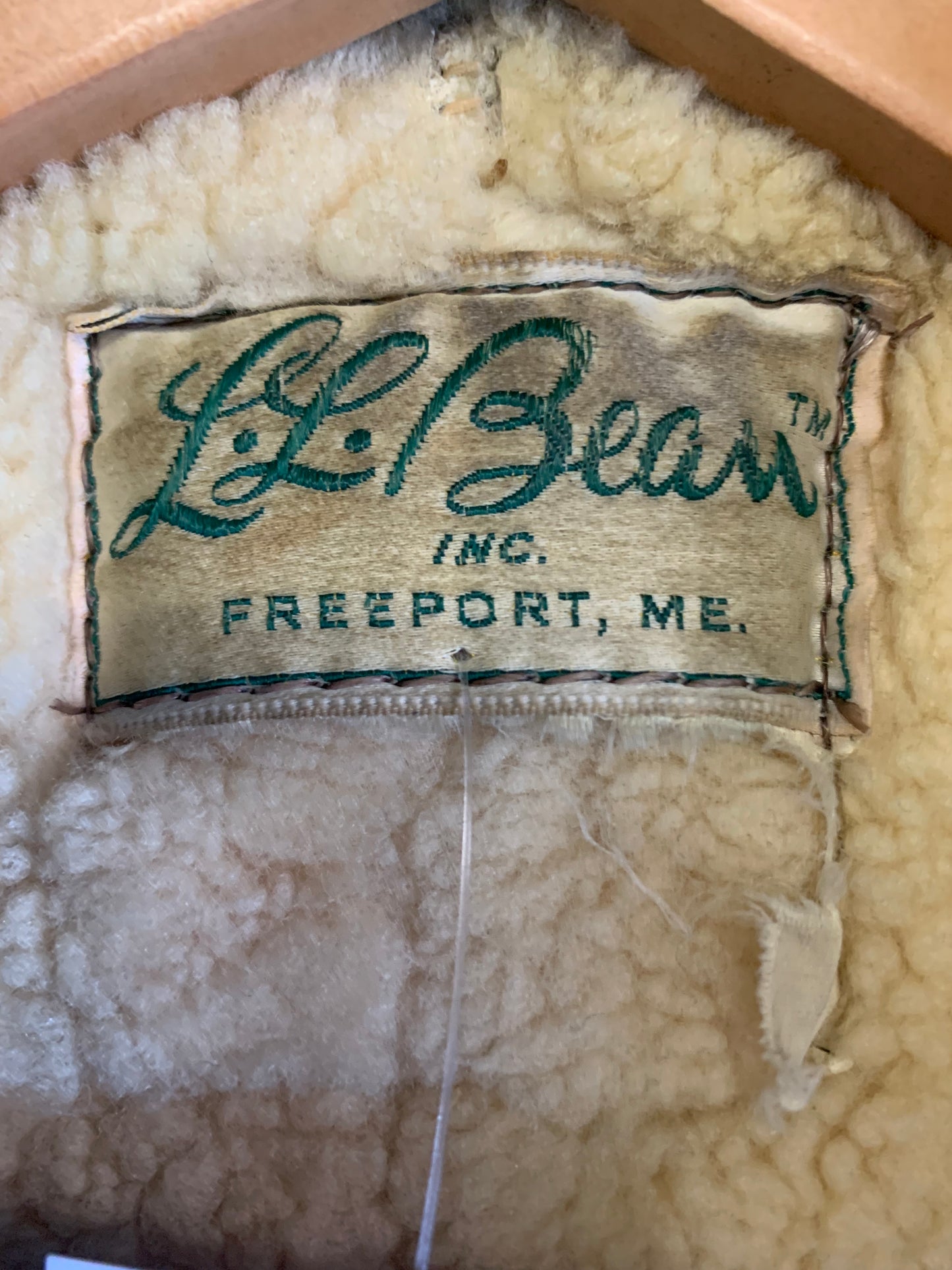 True Vintage 1960’s LL Bean Leather Aviator Bomber Jacket- Sz Lg