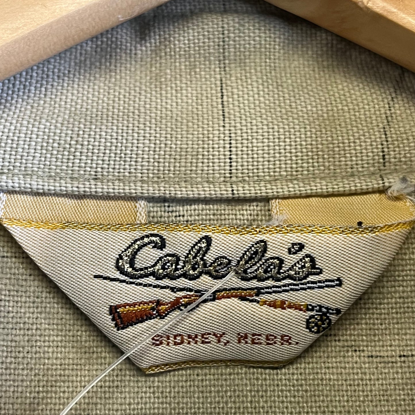Vintage 80’s Cabelas Chamois Cloth Camo Shirt- Sz XL