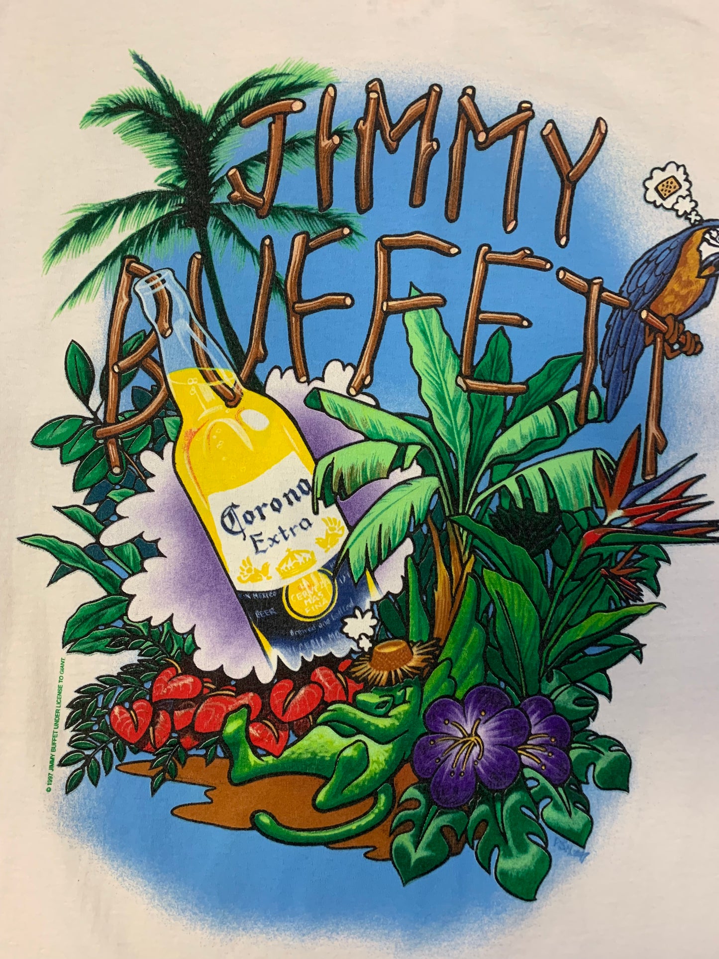 Vintage 90’s Jimmy Buffett Concert Tour Tee- Sz XL