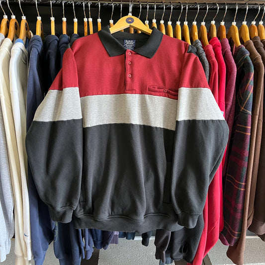 Vintage Color Block Sweatshirt- Sz Lg