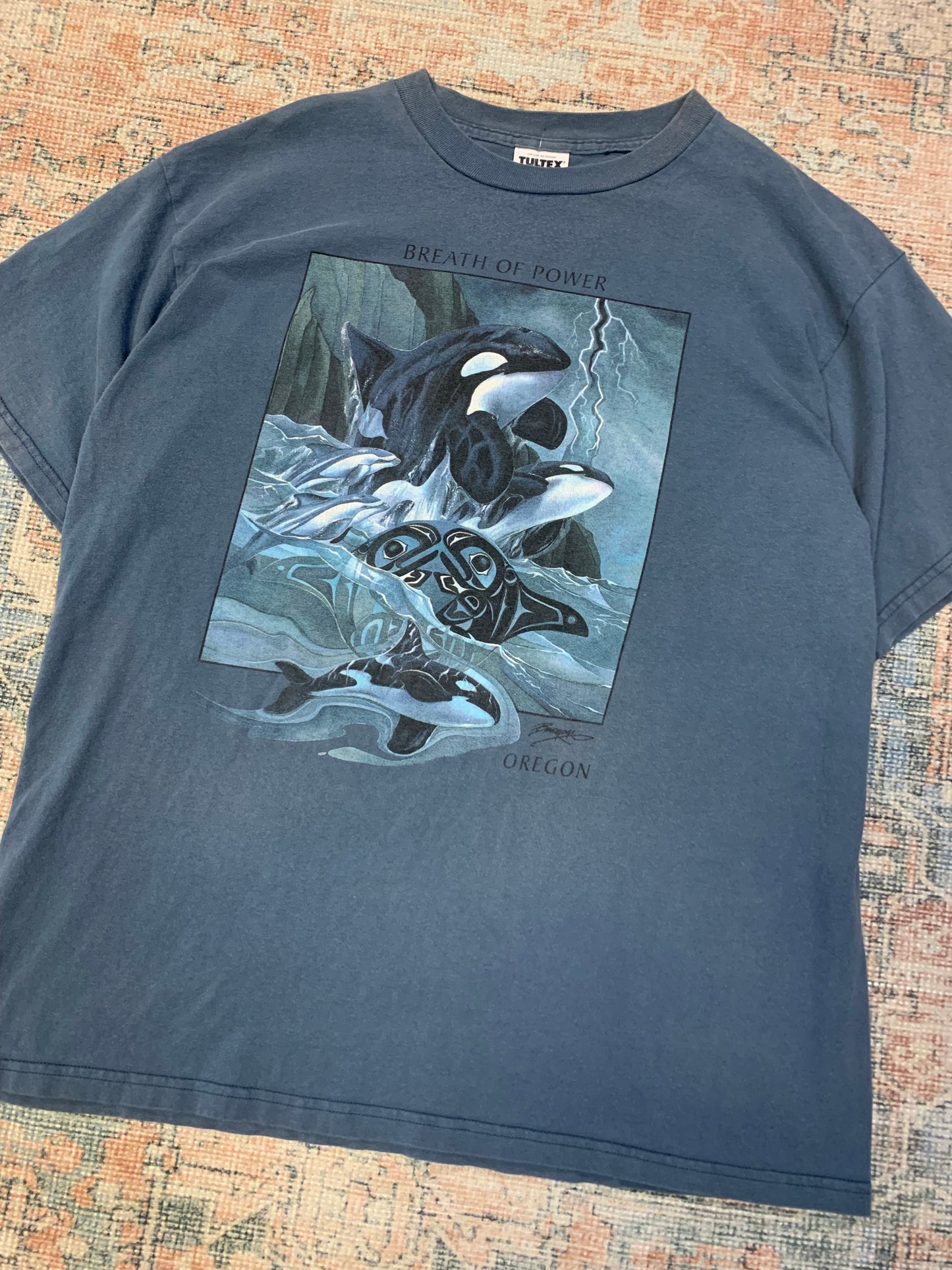 Vintage 90’s Oregon Whale Tee- Sz XL