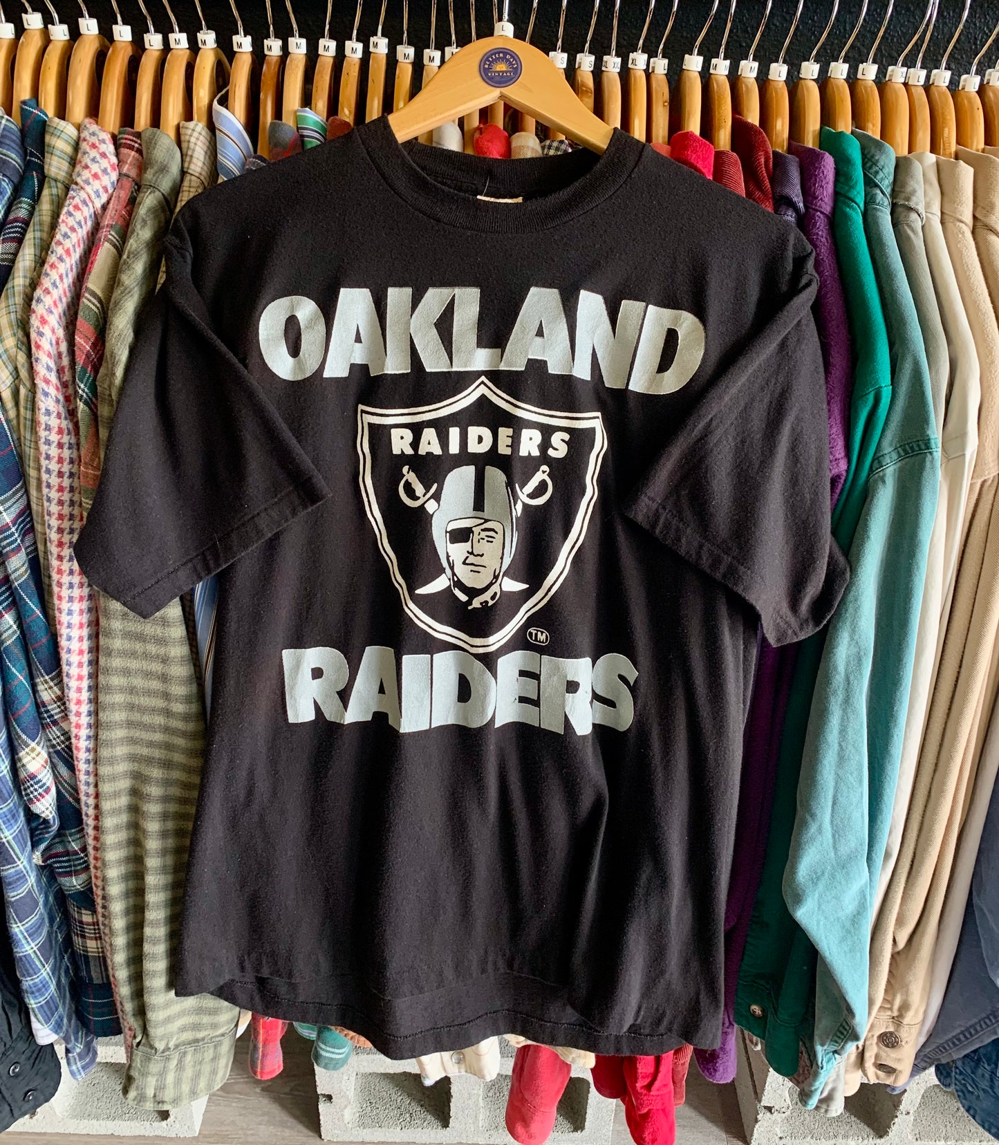 Vintage 80’s Raiders Tee- Sz Lg
