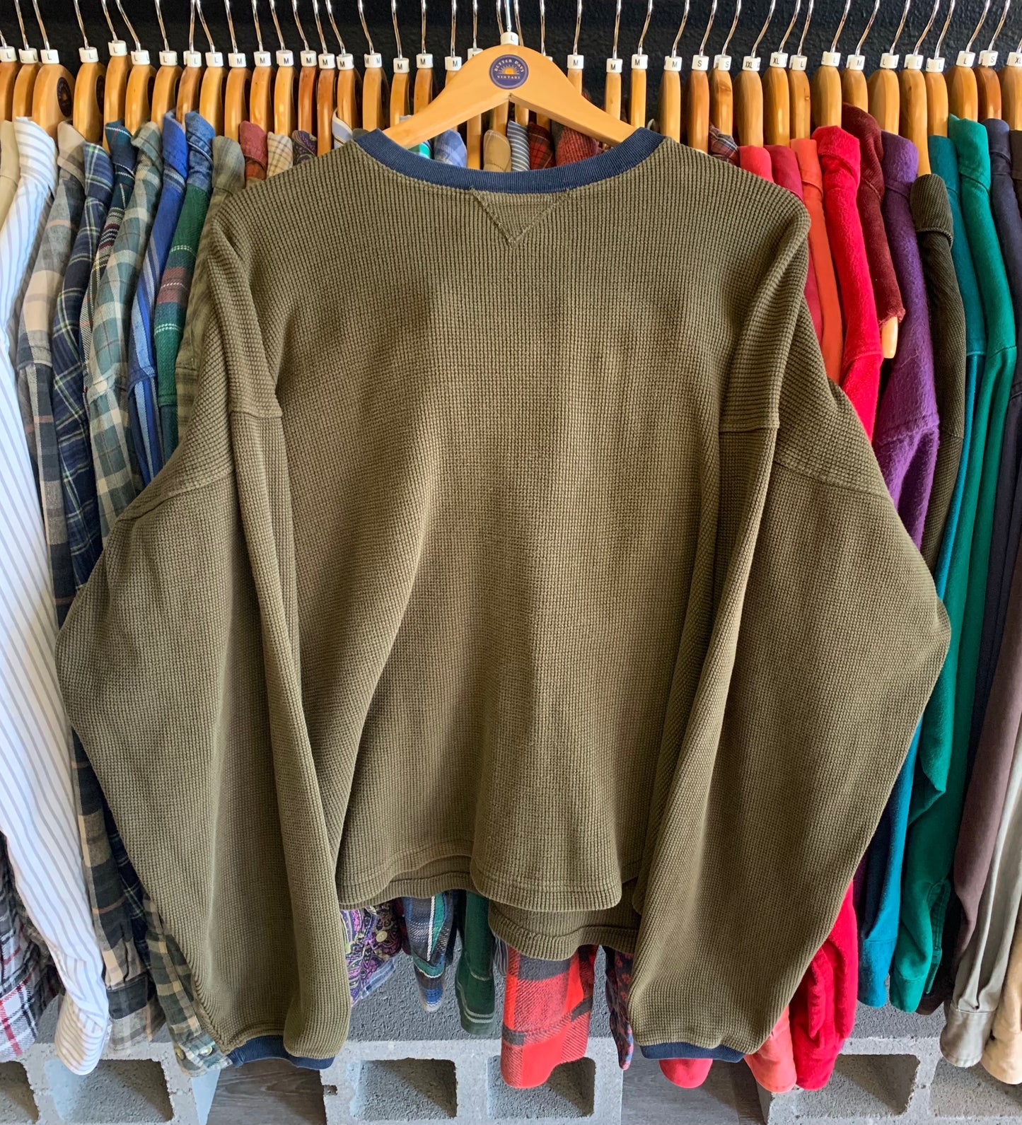 Vintage Textured Earth Tone Sweatshirt- Sz XL