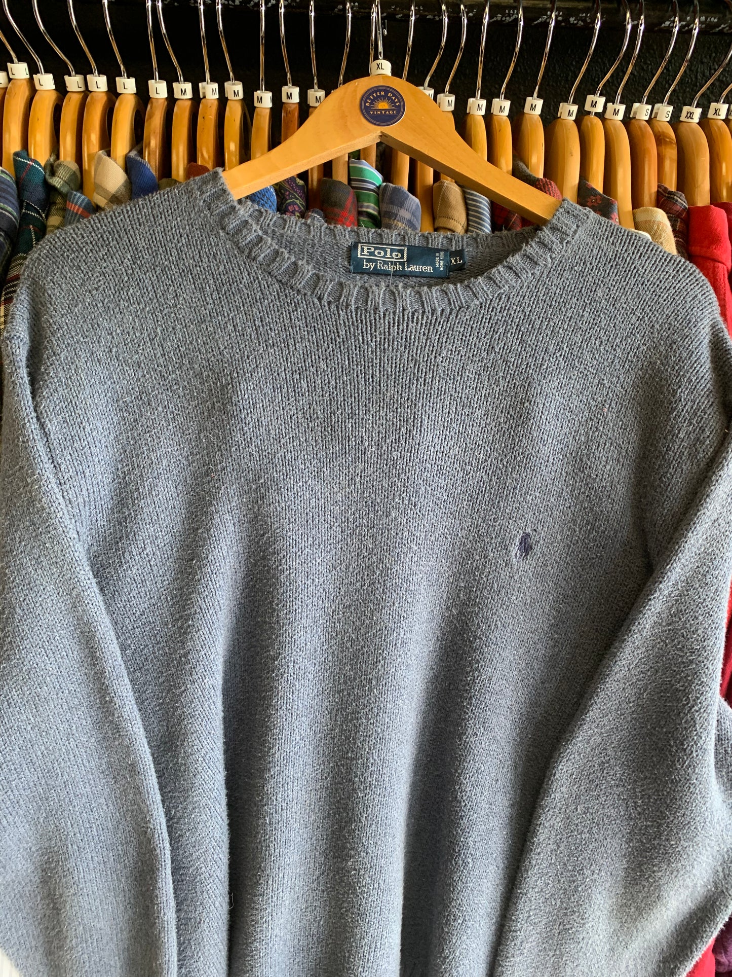 Vintage 90’s Polo Ralph Lauren Knit Sweater- Sz XL