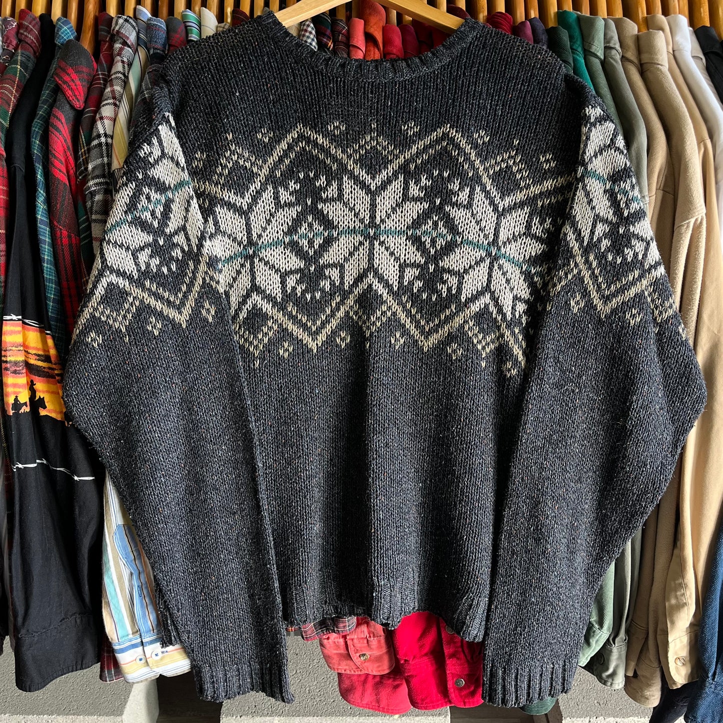 Vintage 90’s Knit Sweater- Sz Med