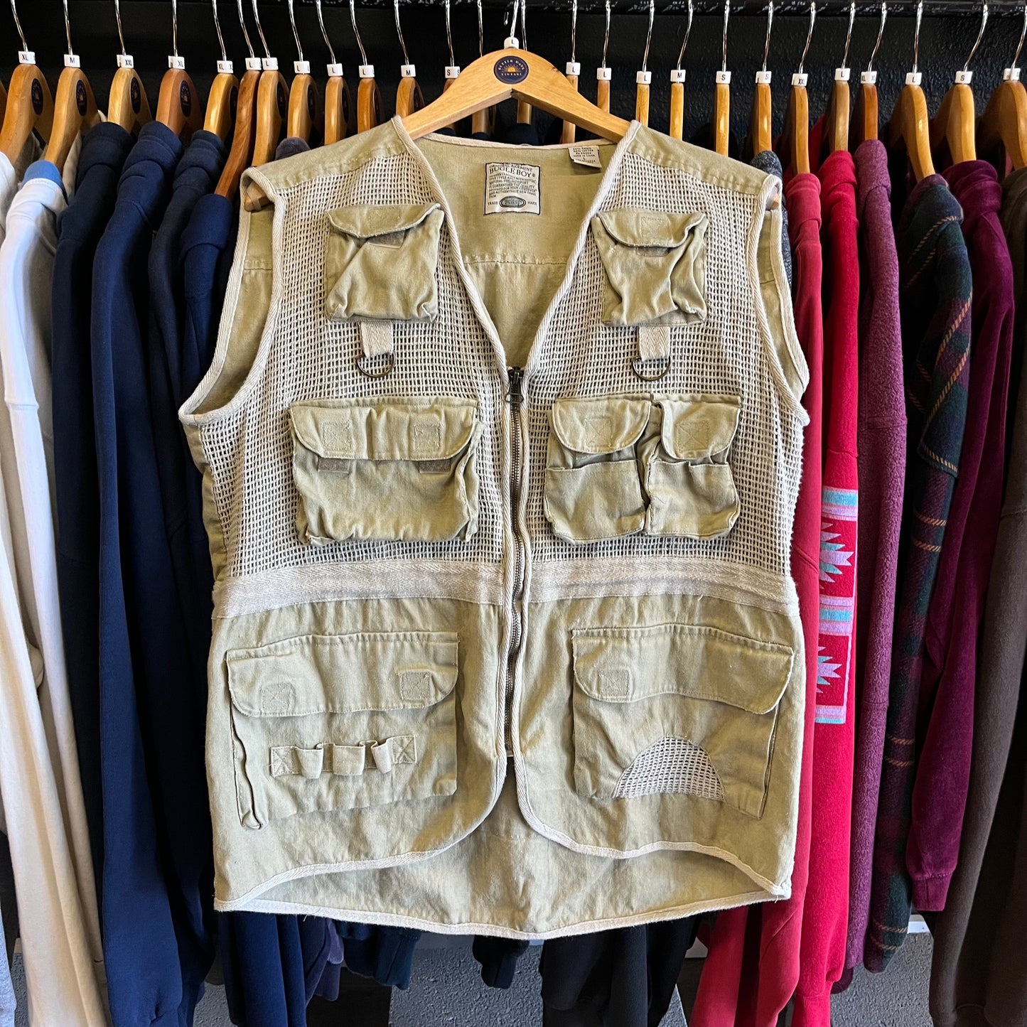 Vintage 90’s Bugle Boy Utility Vest- Sz Lg