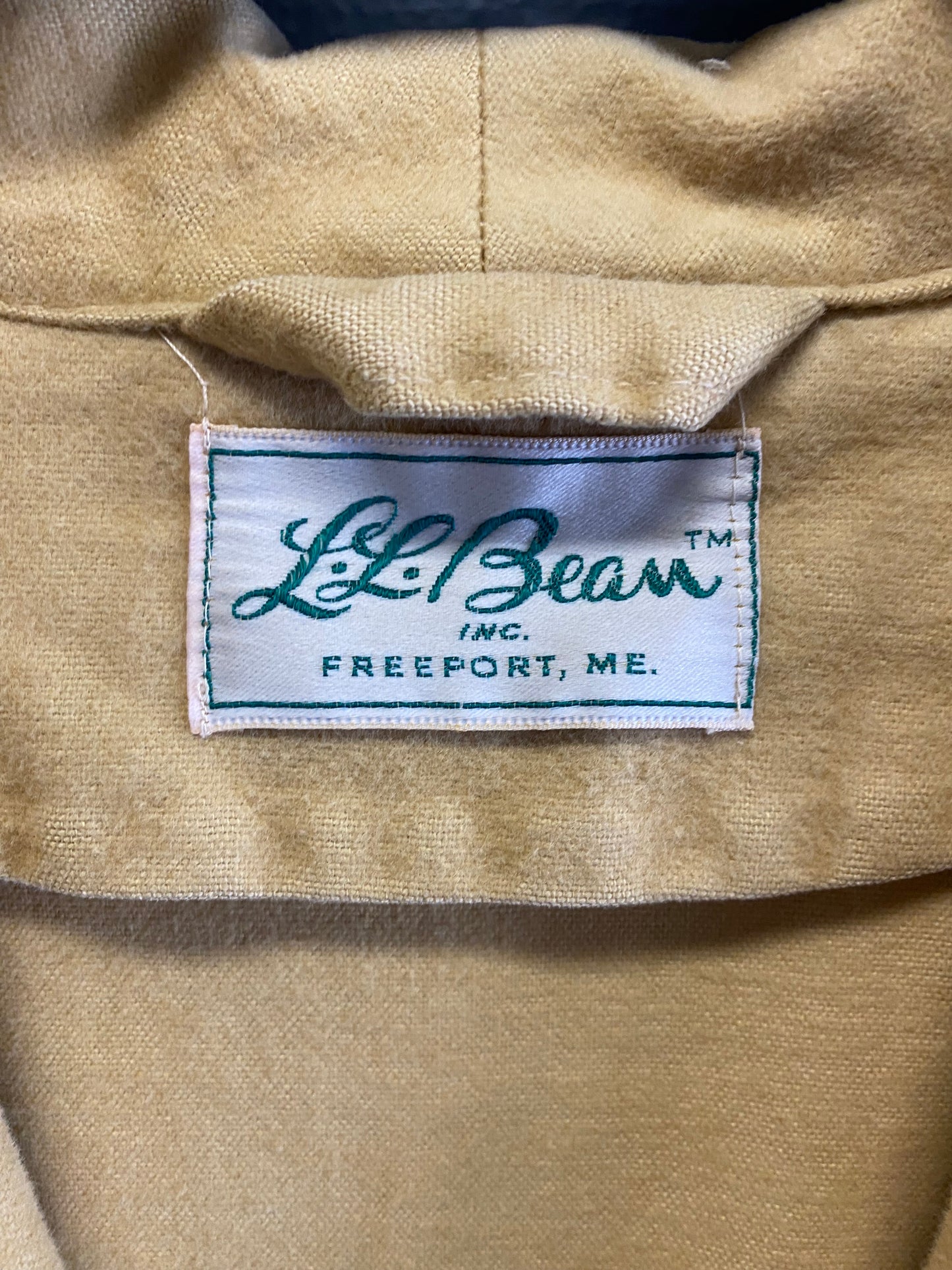 Vintage 1960’s LL Bean Workwear Chamois Cloth Overcoat- Sz XL