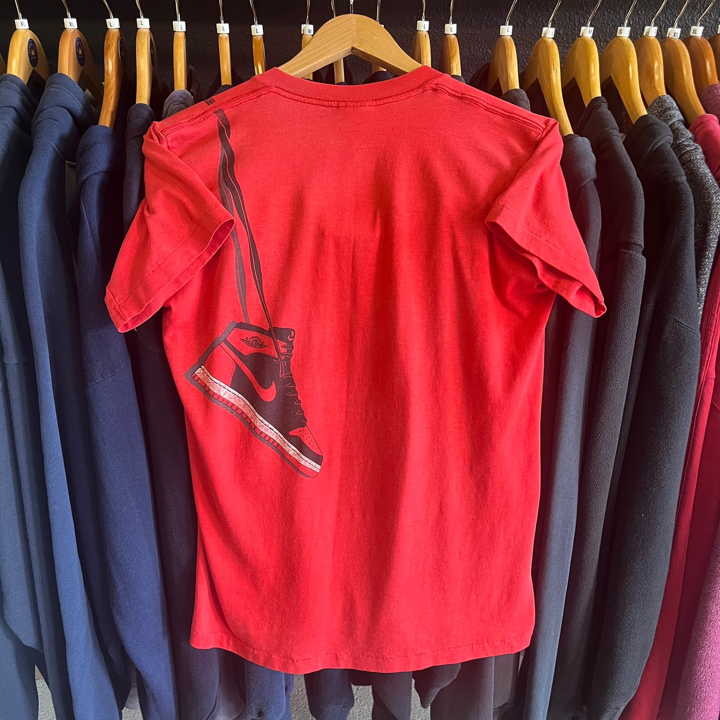 Rare Vintage 1985 Nike Jordan 1 Sneaker Promo Tee- Sz Med