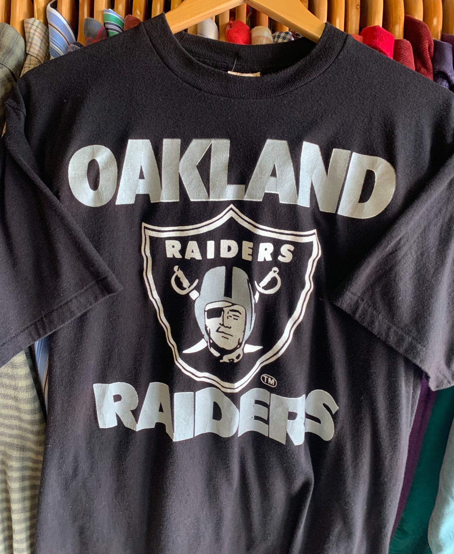 Vintage 80’s Raiders Tee- Sz Lg
