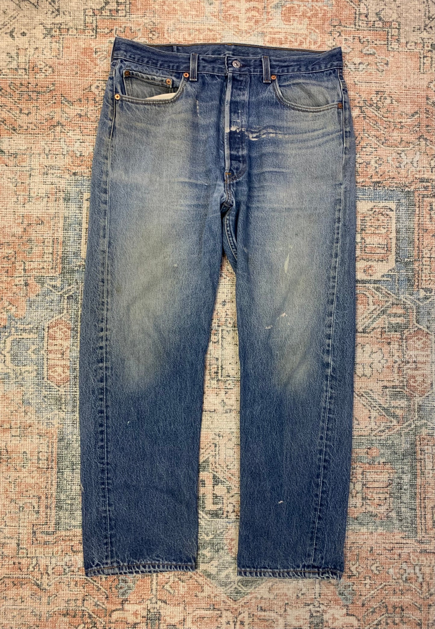 Vintage Levis 501 Straight Leg Jeans- 35x30