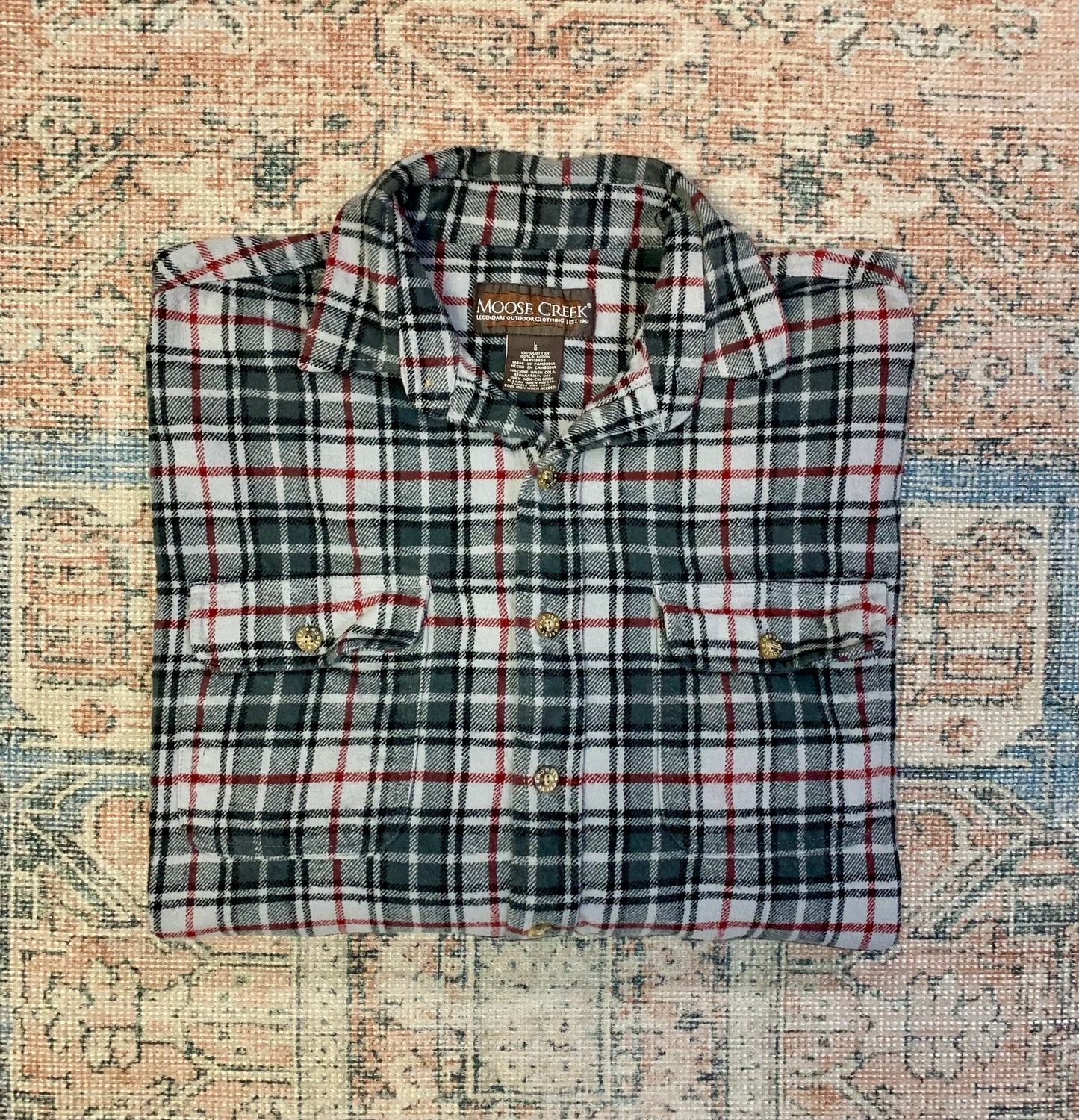 Vintage Heavy Flannel Overshirt- Sz Lg