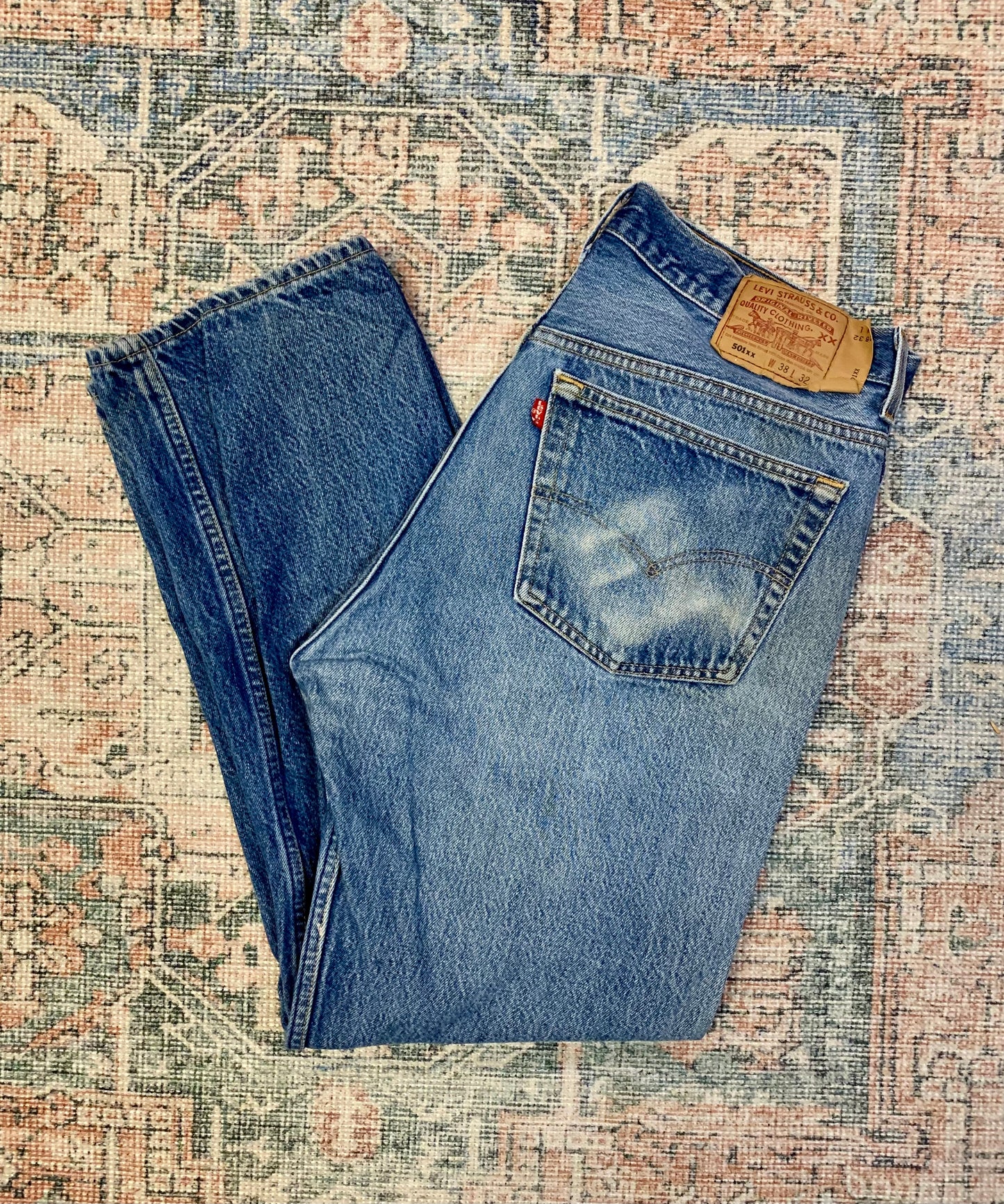 Vintage Levis 501 Straight Leg Jeans- 35x30