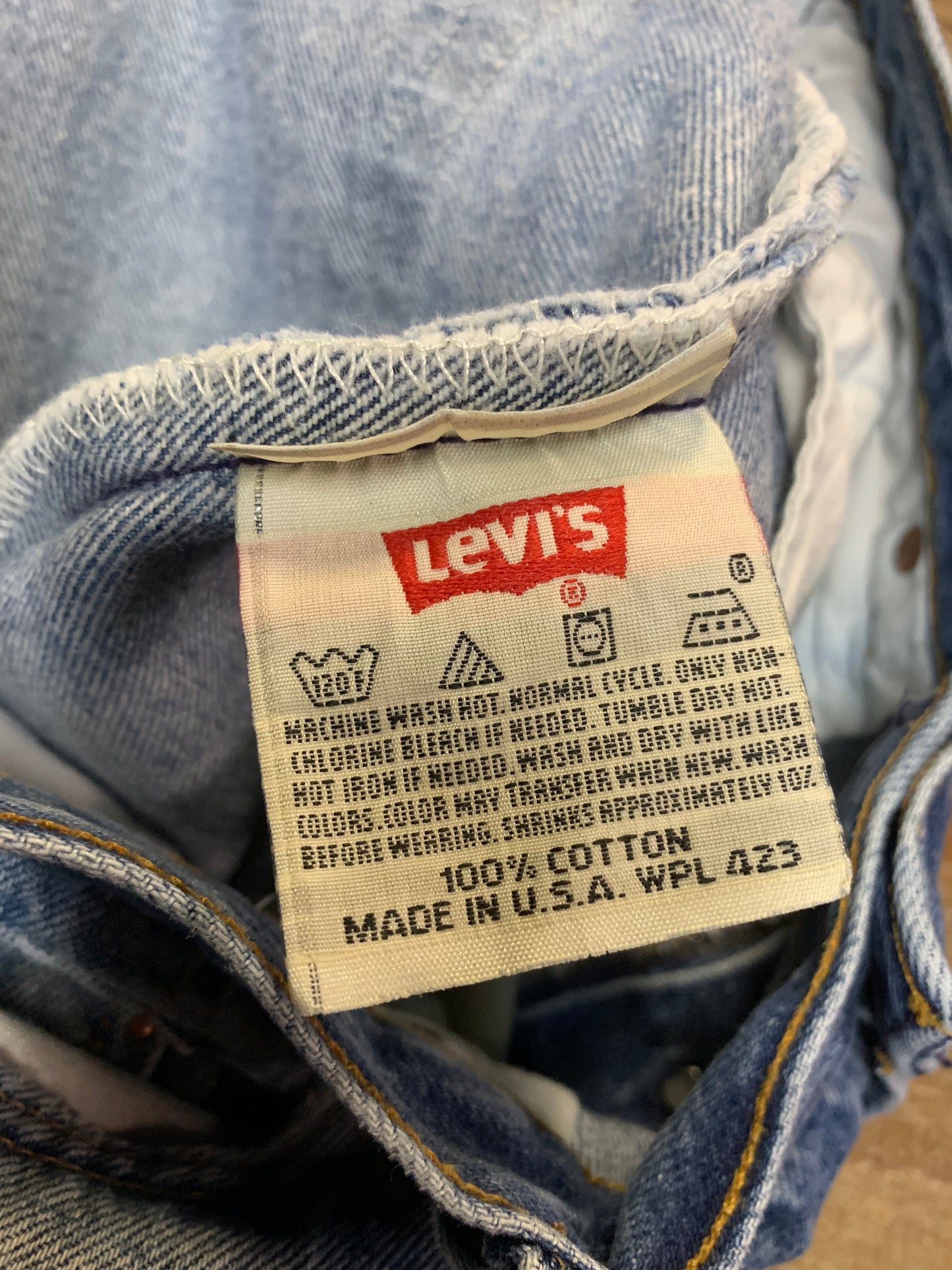 Vintage Levis 501 Straight Leg Jeans- 35x30