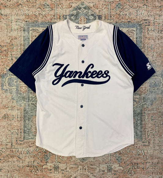 Vintage 90’s Starter x Yankees Baseball Jersey- Sz Lg