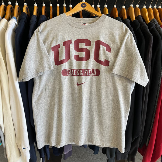 Vintage 90’s USA Made Nike USC T&F Tee- Sz Lg