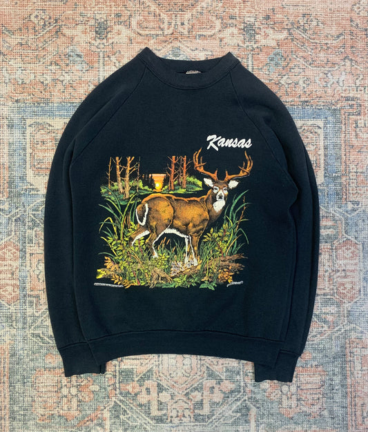 Vintage 80’s Deer Sweat- Sz Sm