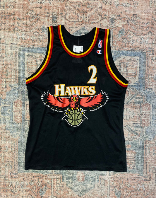 Vintage 90’s Atlanta Hawks Stacey Augmon Jersey- Sz Med