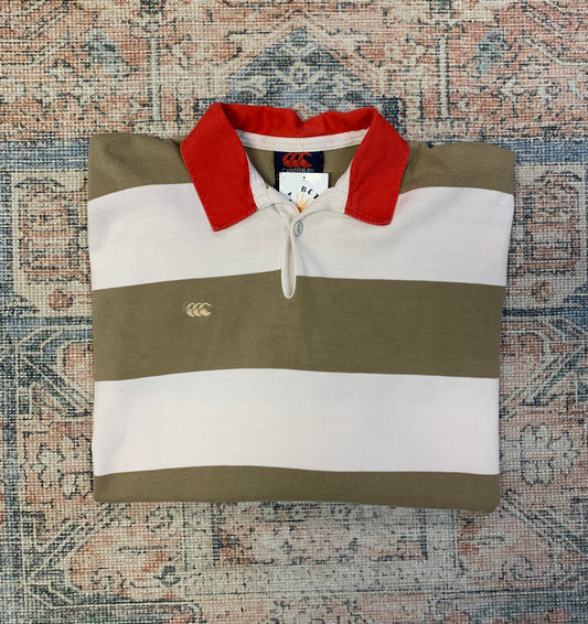 Vintage 90’s Striped Rugby Shirt- Sz XL