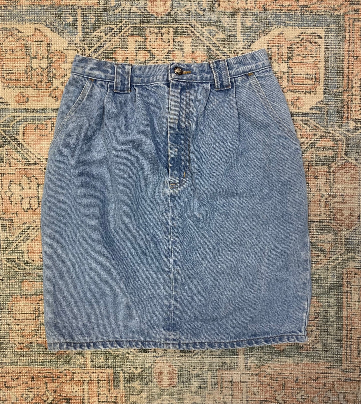 Vintage 90’s Denim Skirt- 28” Waist