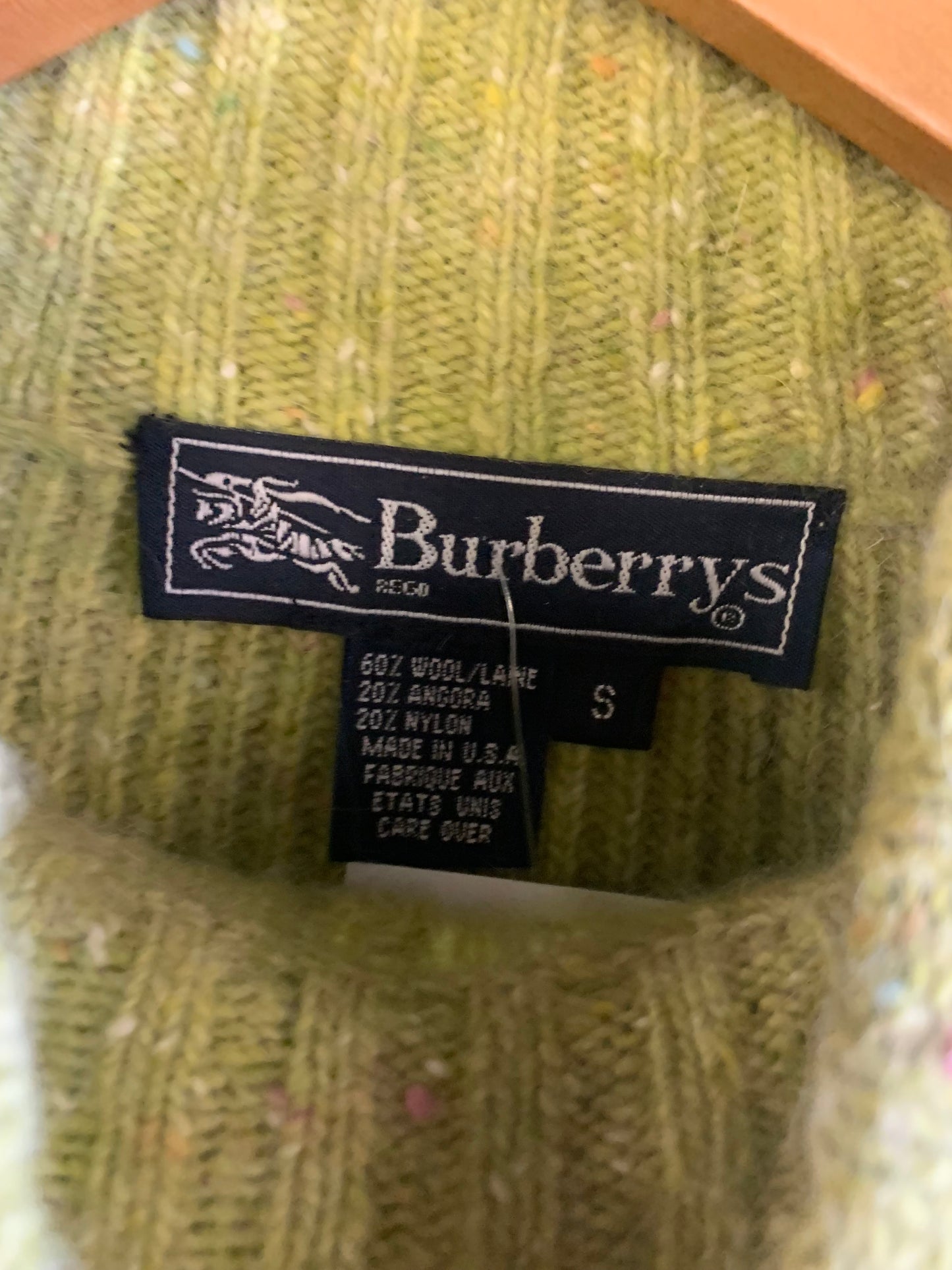 Vintage 90’s Designer Burberry Women’s Sweater- Sz Sm