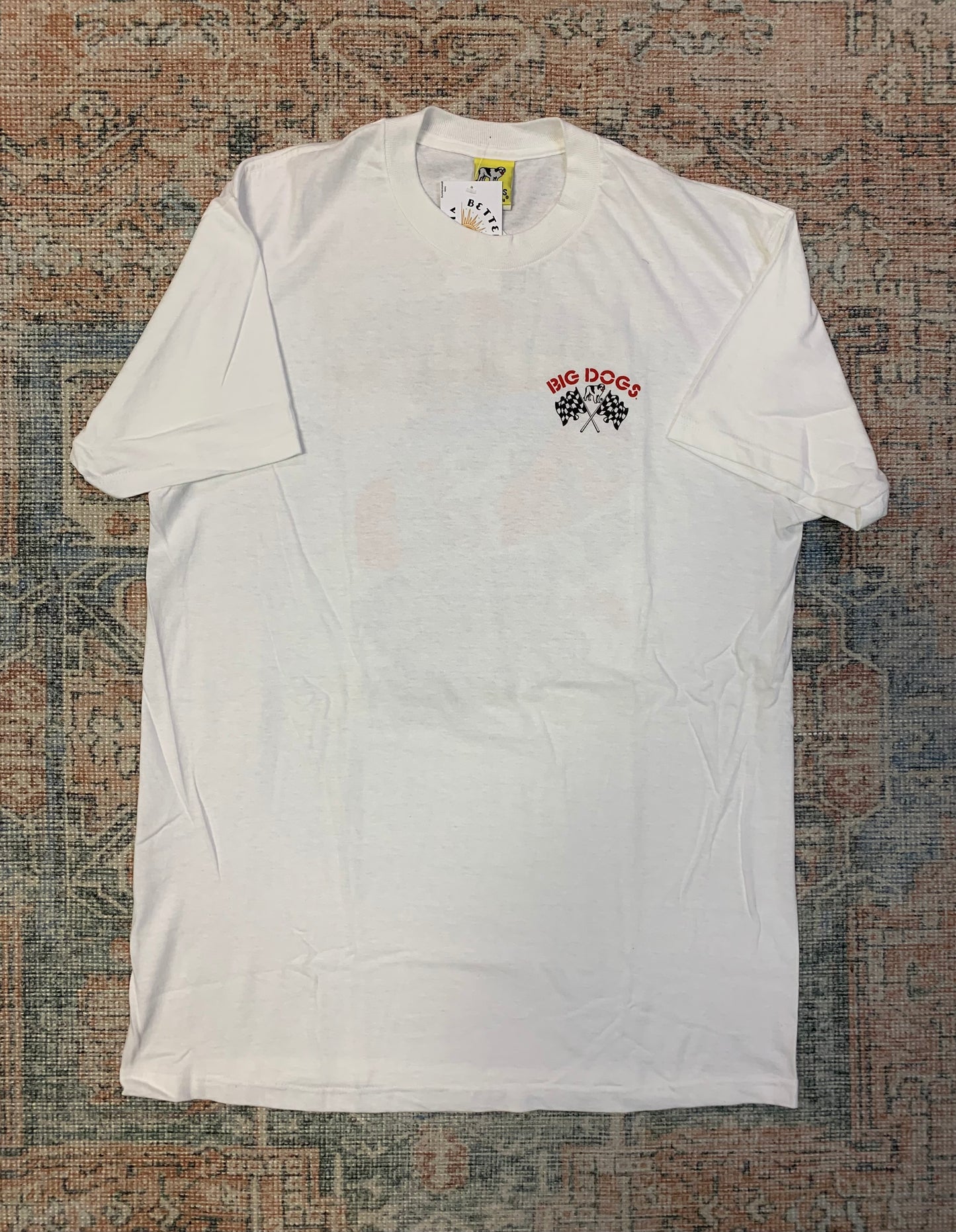 Unworn Vintage 90’s Big Dogs Racing Tee- Sz Lg