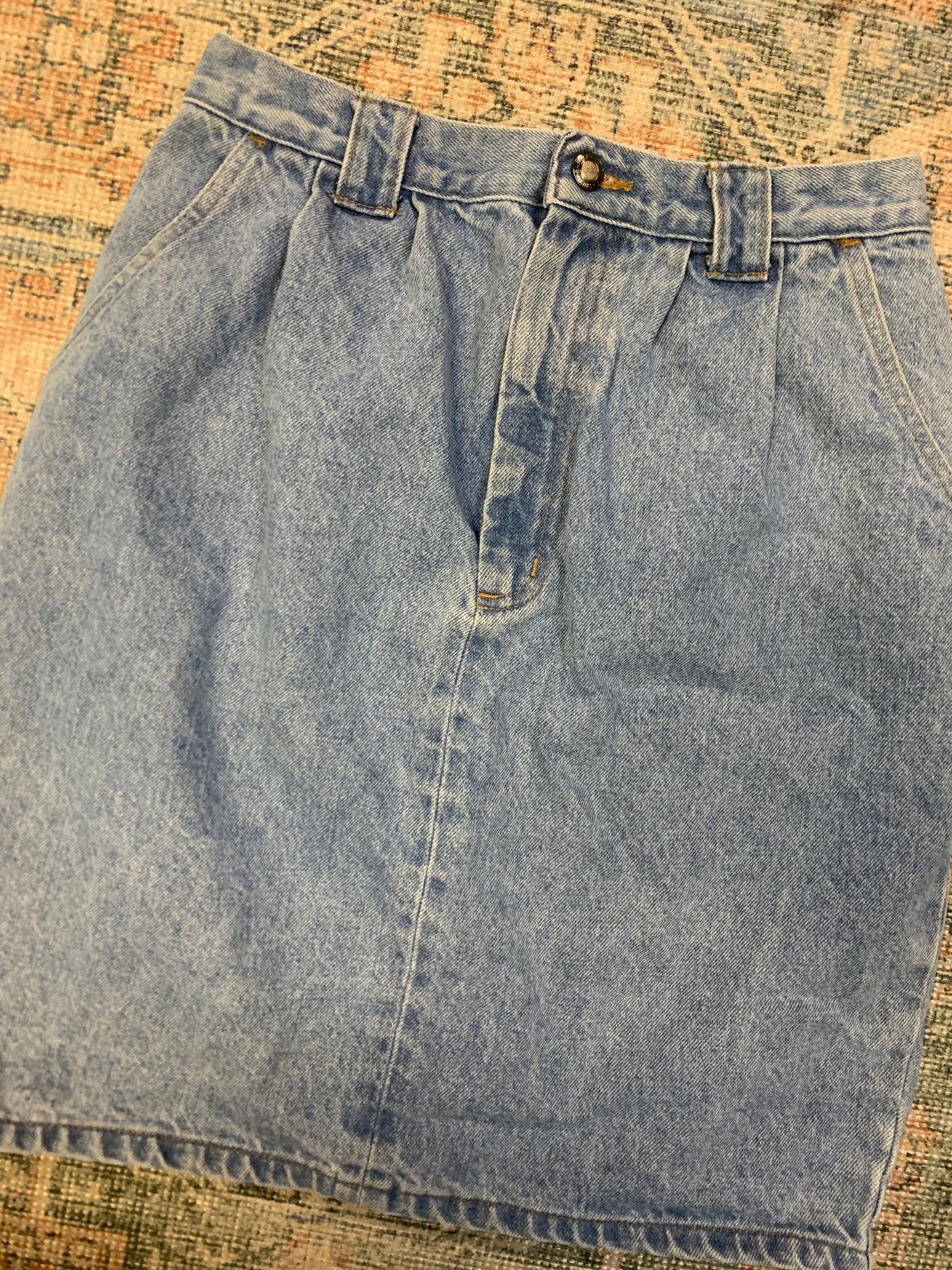 Vintage 90’s Denim Skirt- 28” Waist