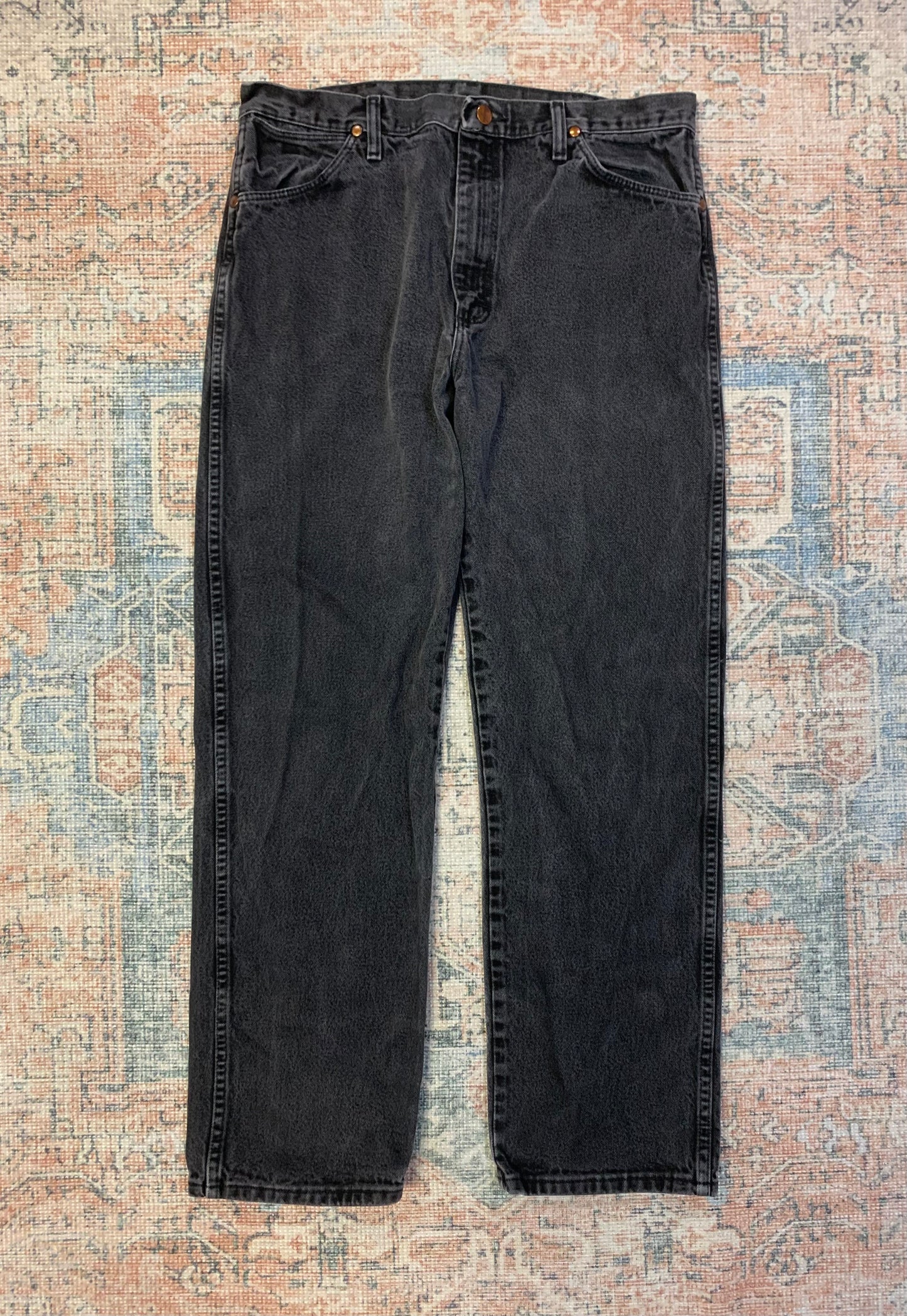 Vintage Wrangler Black Straight Leg Jeans- 34x31