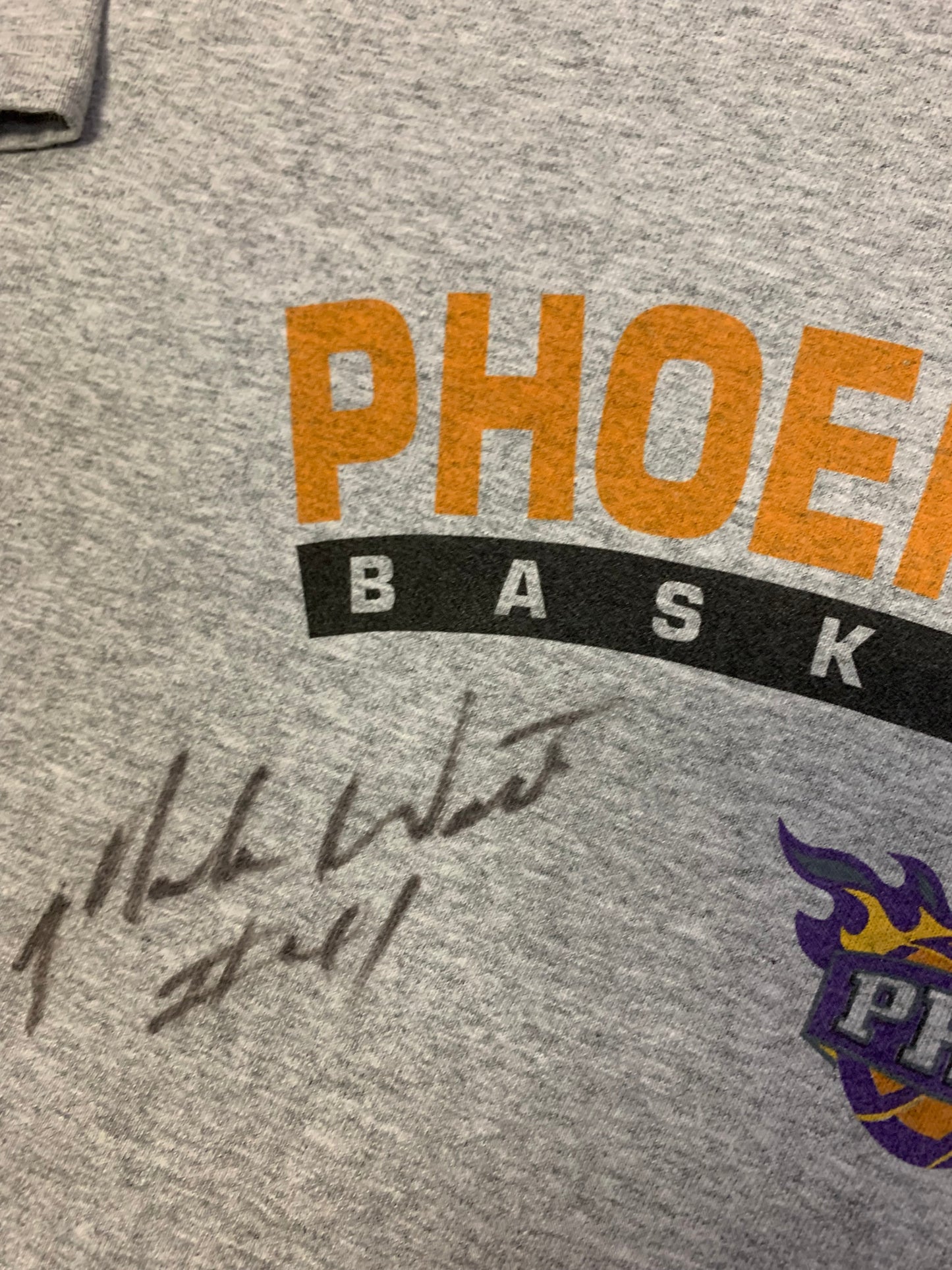 Vintage Phoenix Suns Autographed Tee- Sz XL