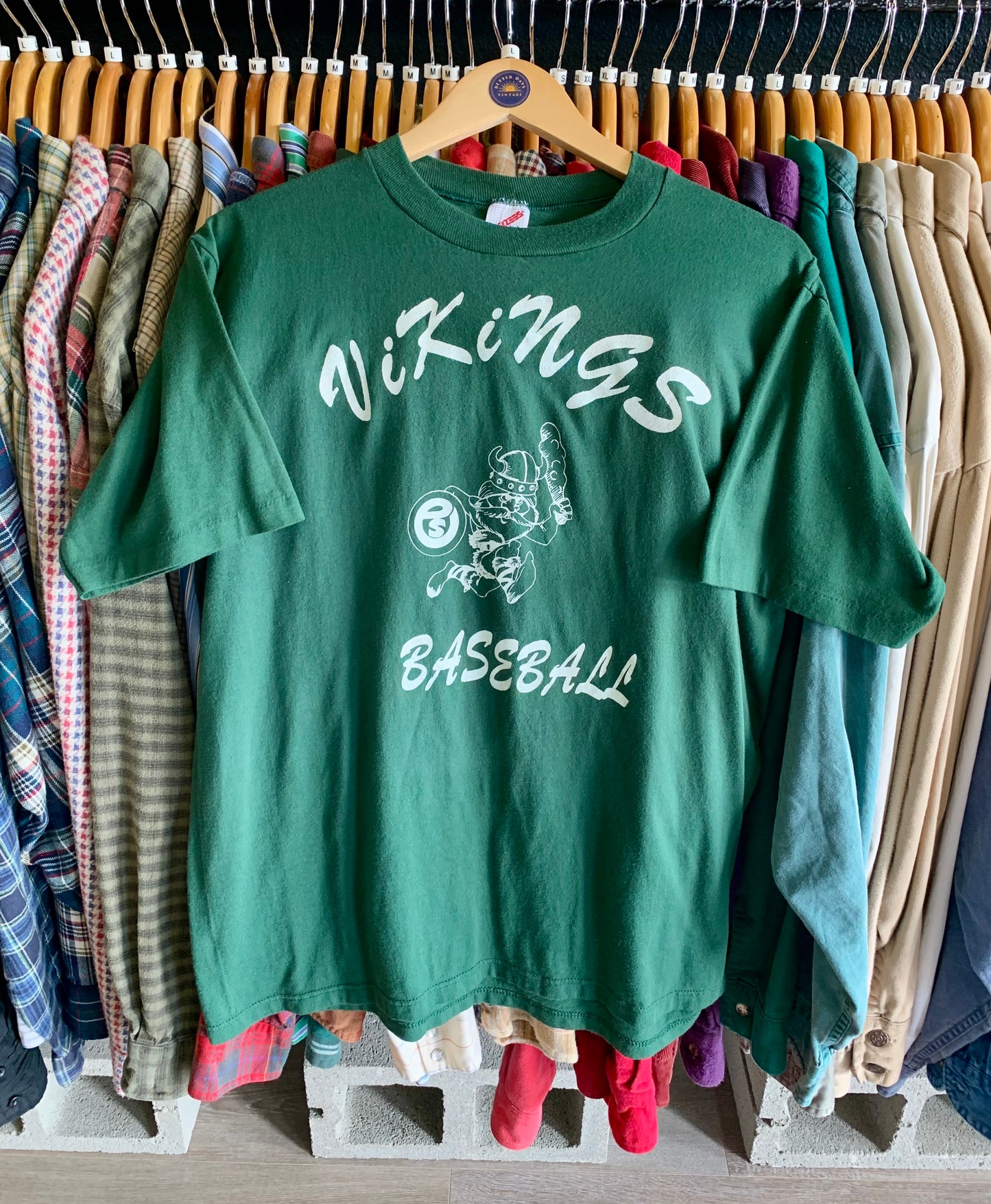 Vintage 80’s Portland State Baseball Tee- Sz Lg