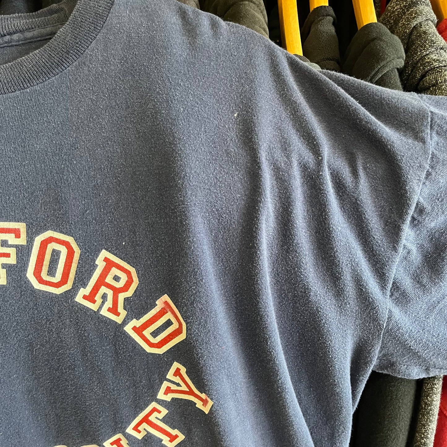 Vintage 80’s Lightly Distressed Stanford Tee- Sz Lg