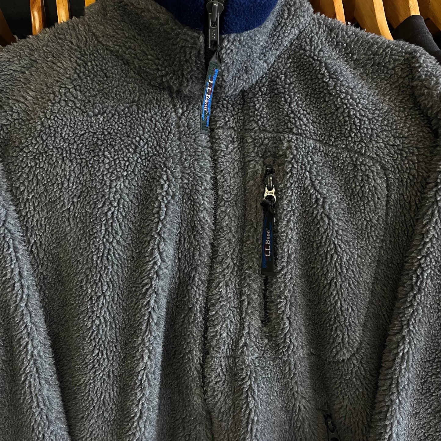 Vintage 80’s USA Made LL Bean “Deep Pile” Fleece Zip Up Jacket- Sz Women’s Lg