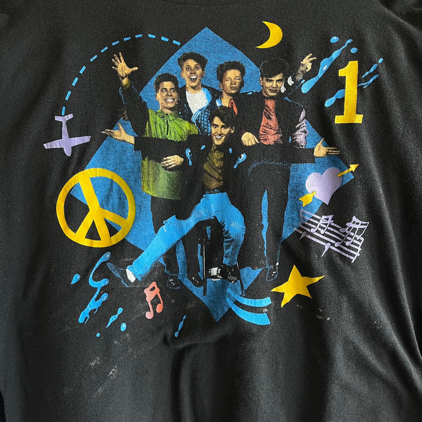 Vintage New Kids On The Block 1990 Concert Tour Tee- Sz XL