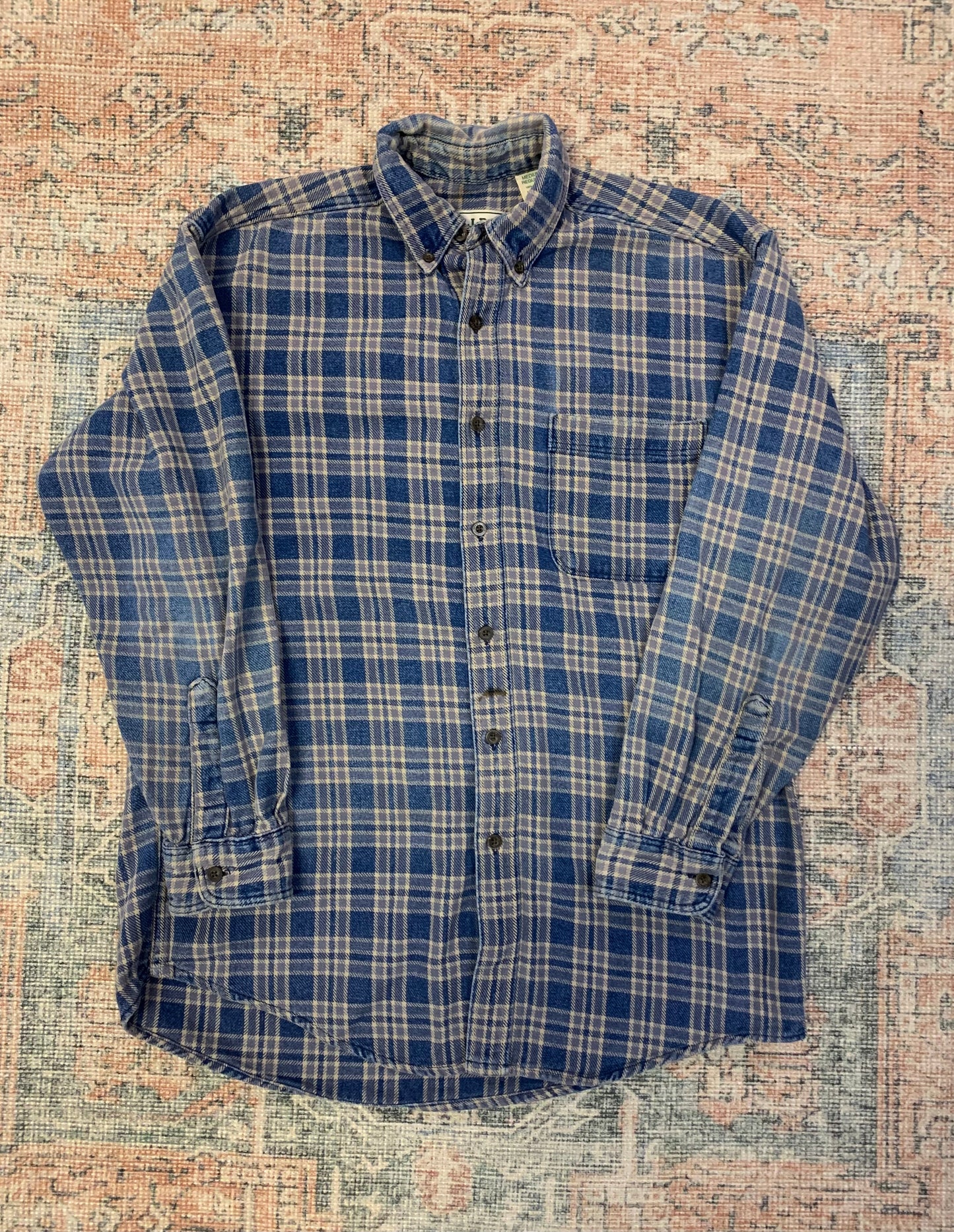 Vintage 90’s LL Bean Flannel Overshirt- Sz Med