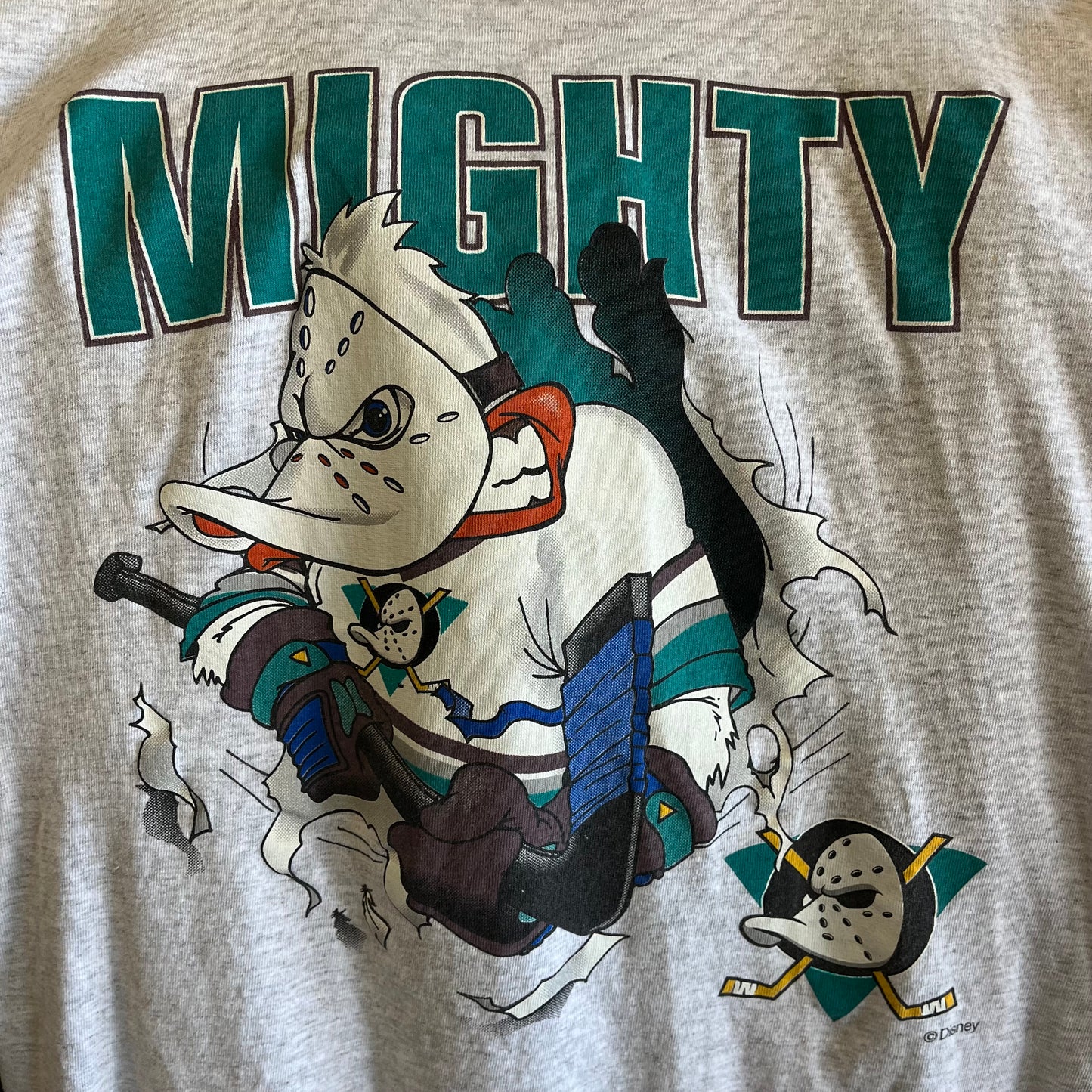Vintage 90’s Mighty Ducks Hockey Double Sided Graphic Tee- Sz Sm