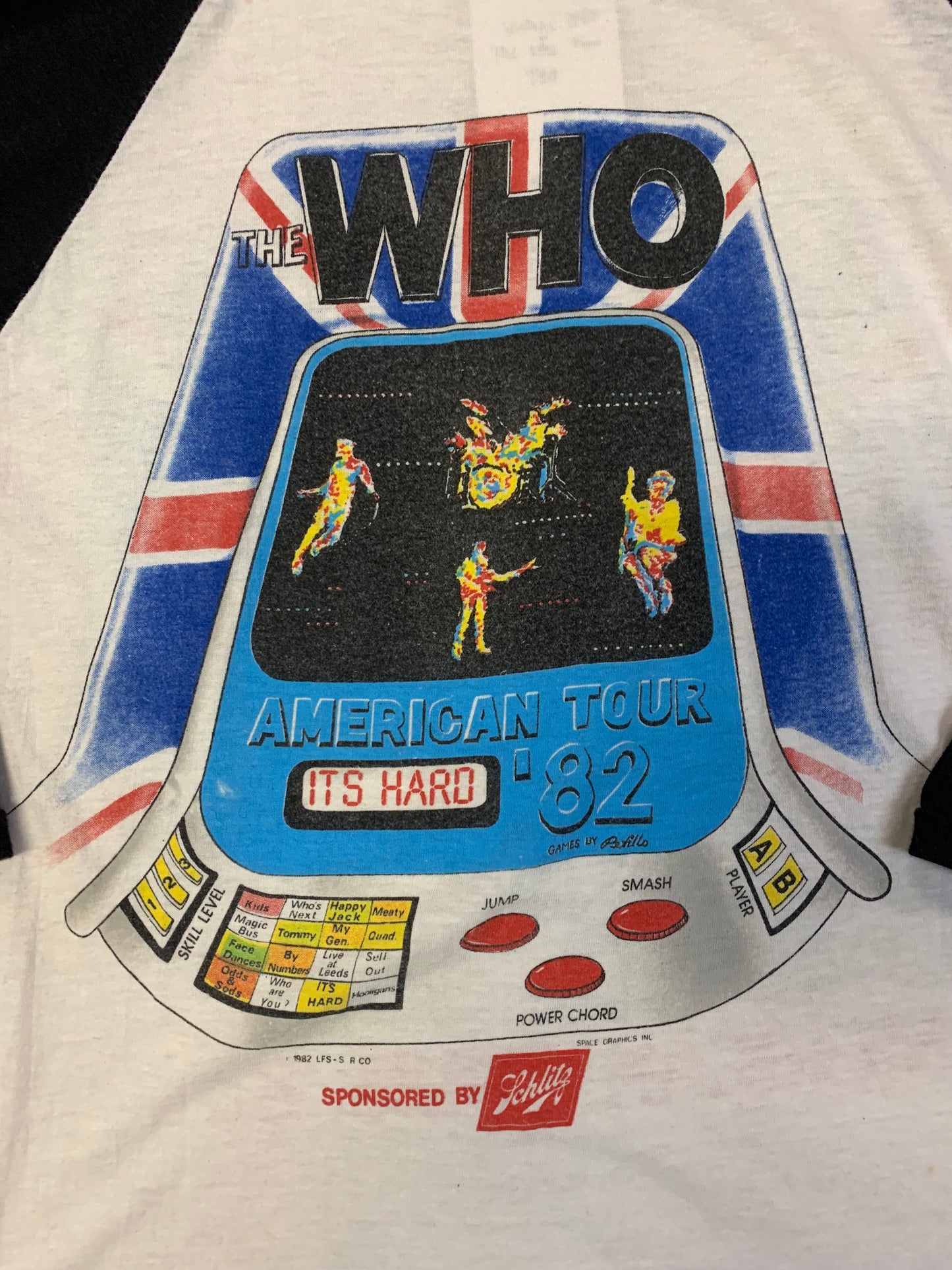 Vintage 1982 The Who Concert Tour Tee- Sz XL