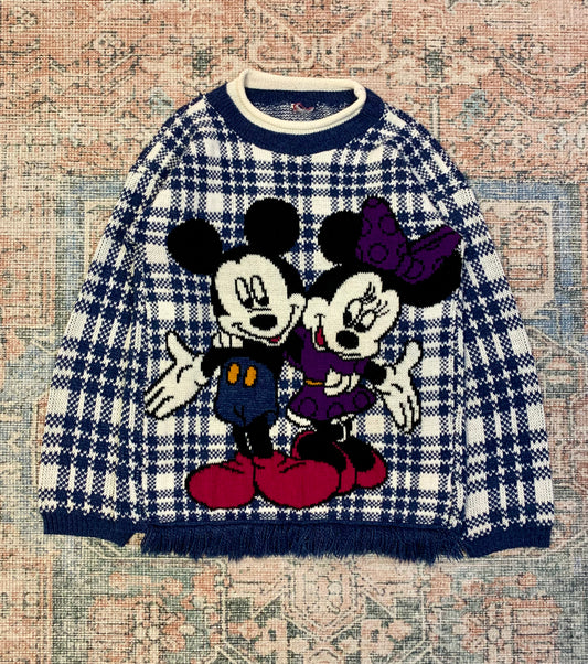 Vintage 90’s Mickey & Minnie Mouse Sweater- Women’s Medium