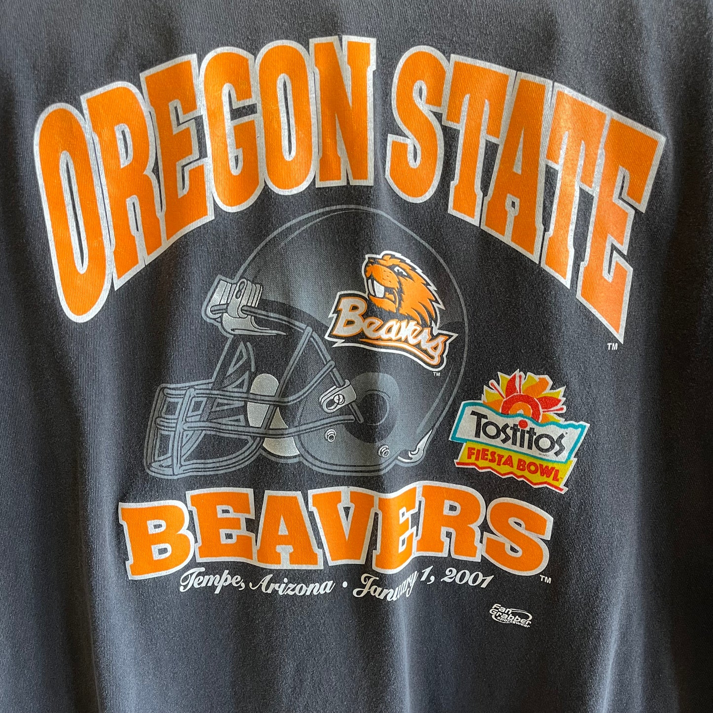 Vintage Beavers Football Graphic Tee- Sz Lg