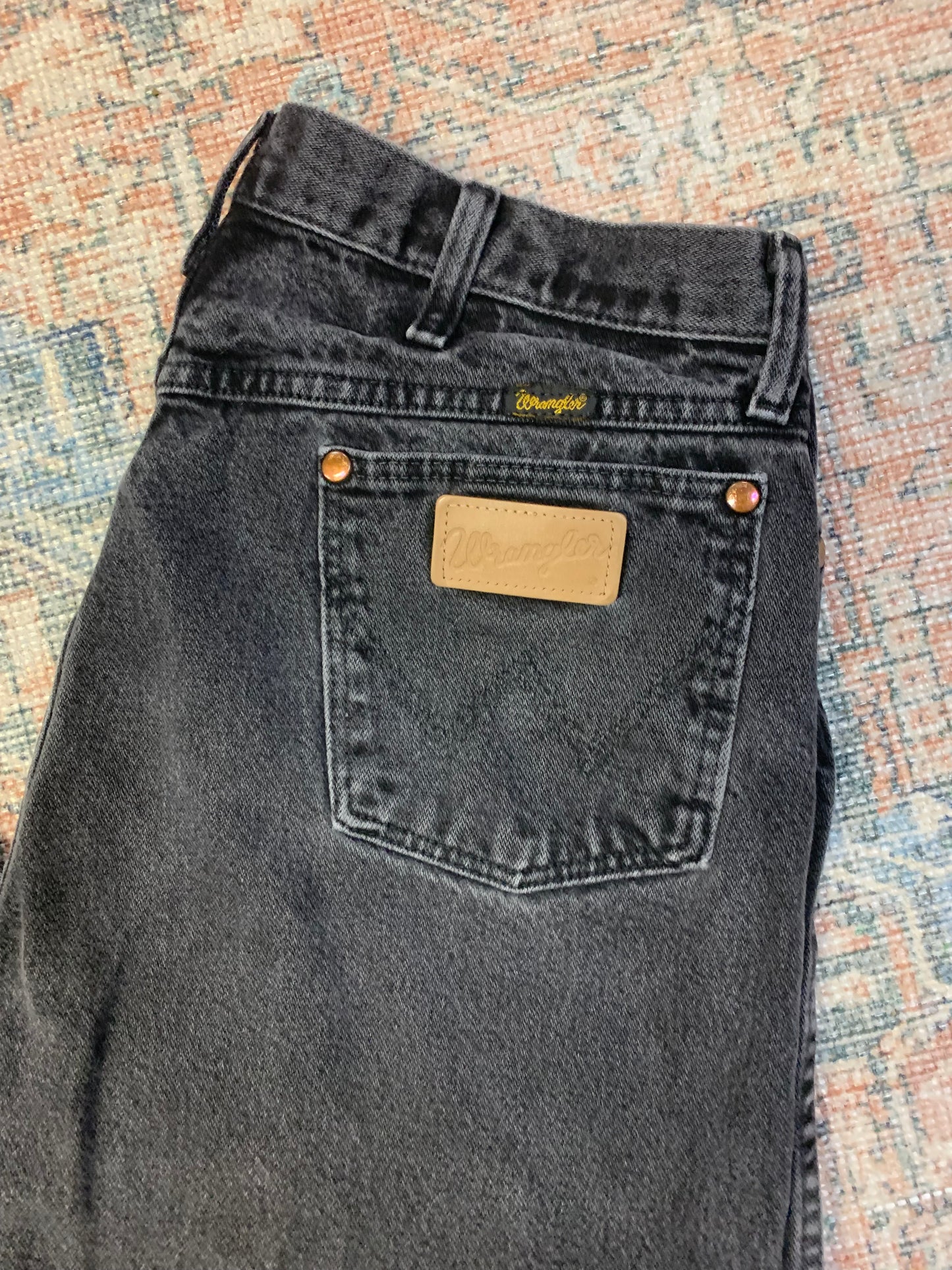 Vintage Wrangler Black Straight Leg Jeans- 34x31