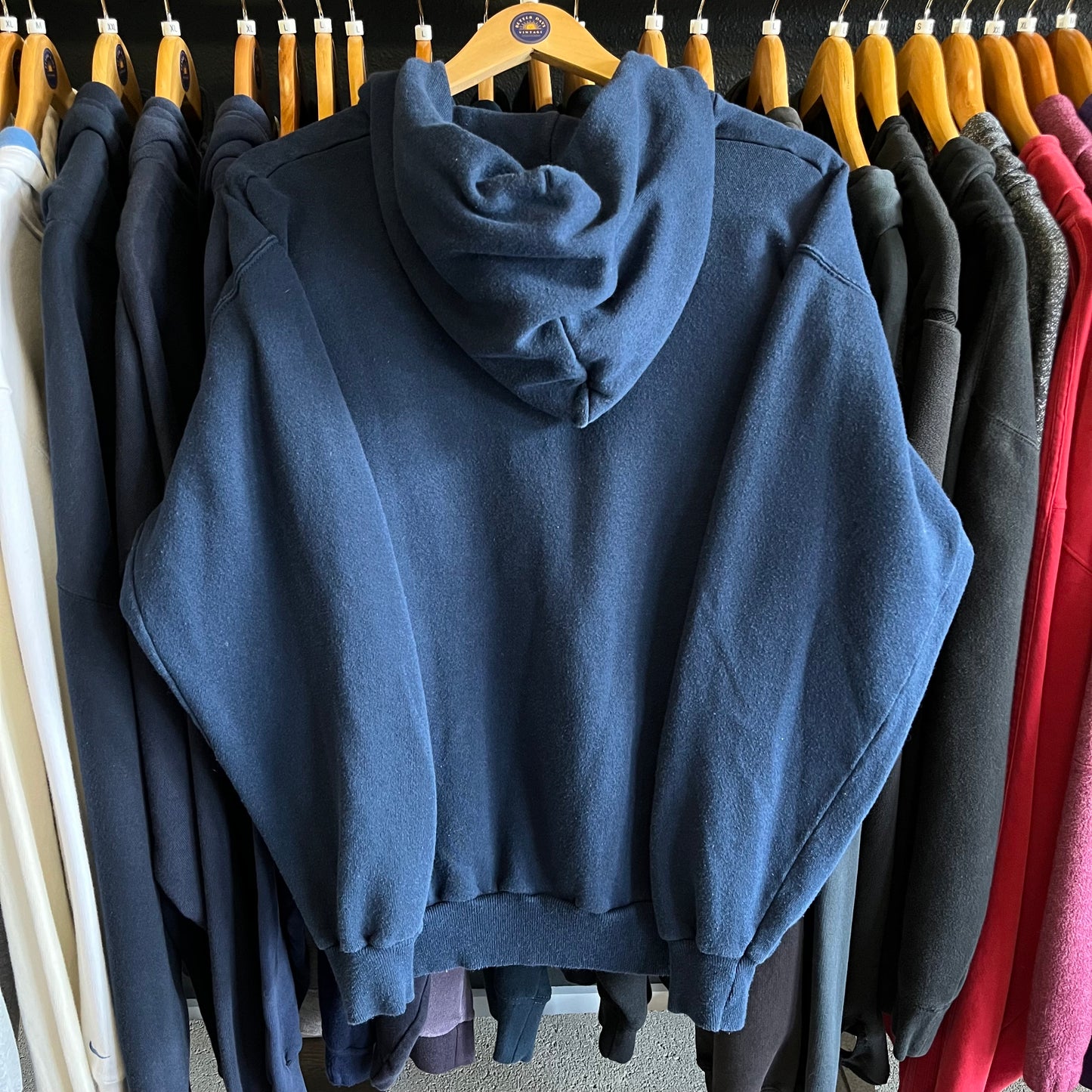 Vintage 80’s USA Made Zip Up Hoodie- Sz Lg