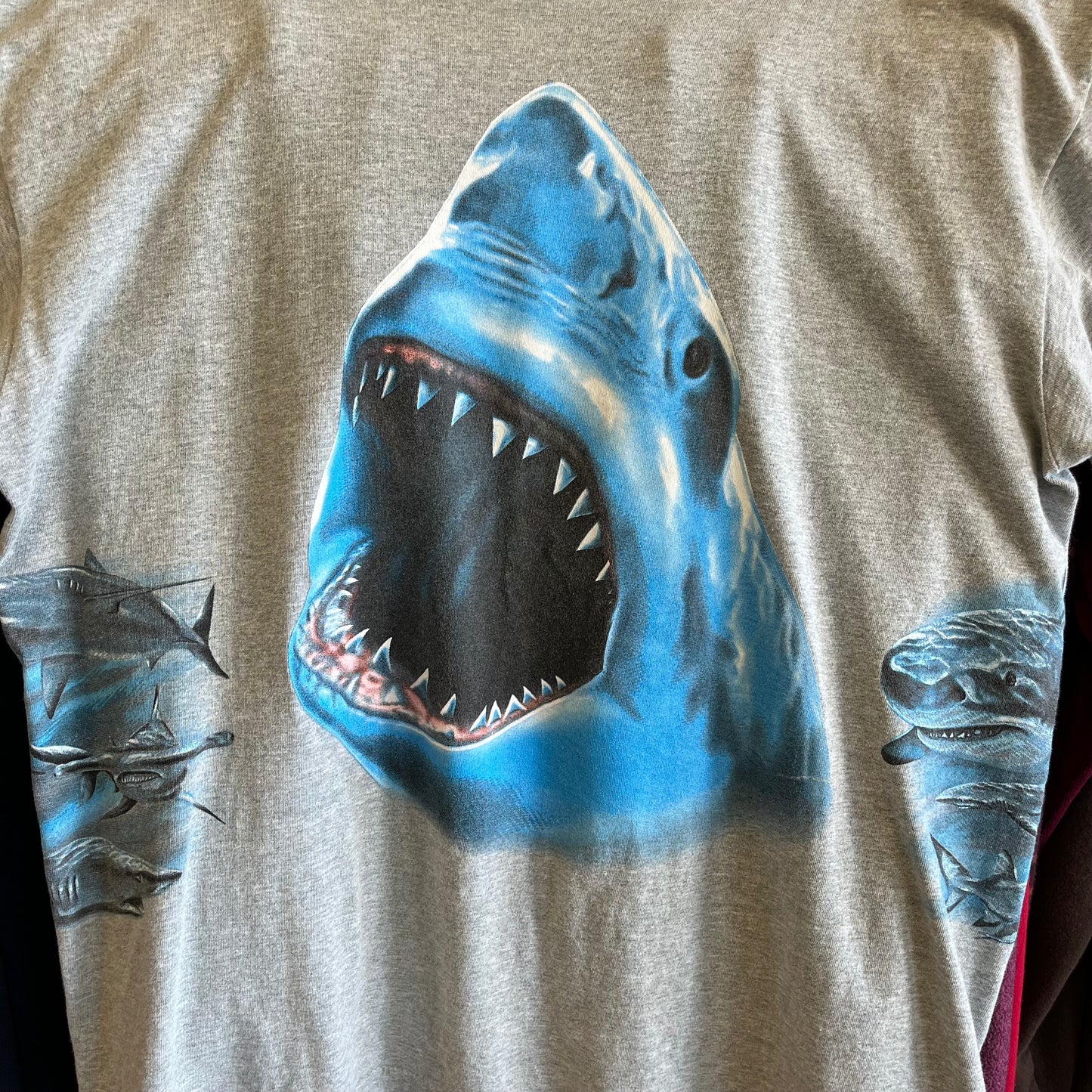 Vintage Oregon Coast Wrap Around Shark Tee- Sz XL