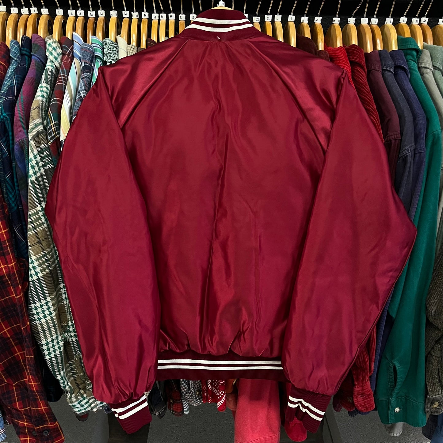 Vintage 80’s Starter Brand Philadelphia Phillies Satin Bomber Jacket- Sz Med