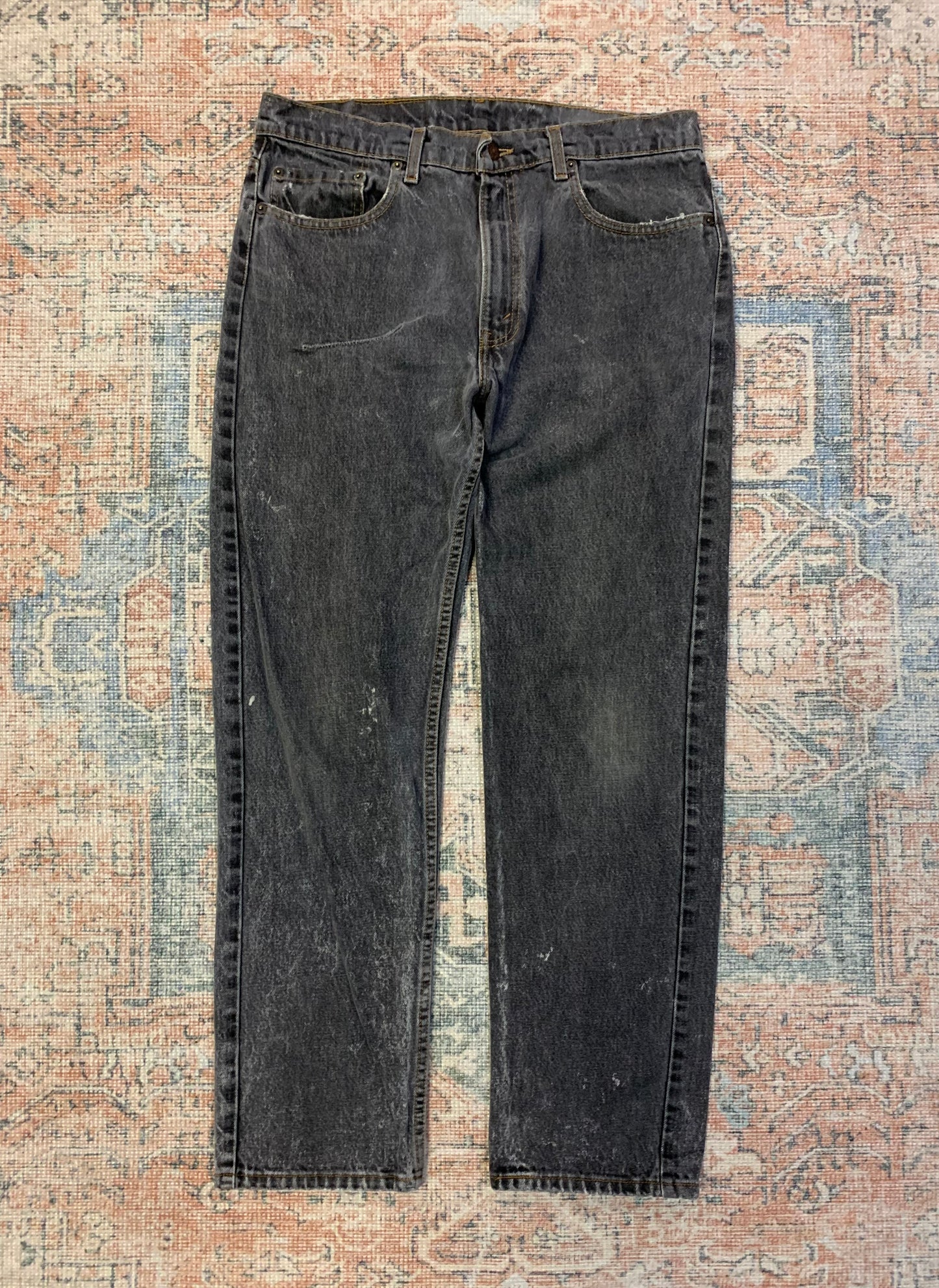 Distressed Vintage Levis 505 Straight Leg Jeans- 34x31