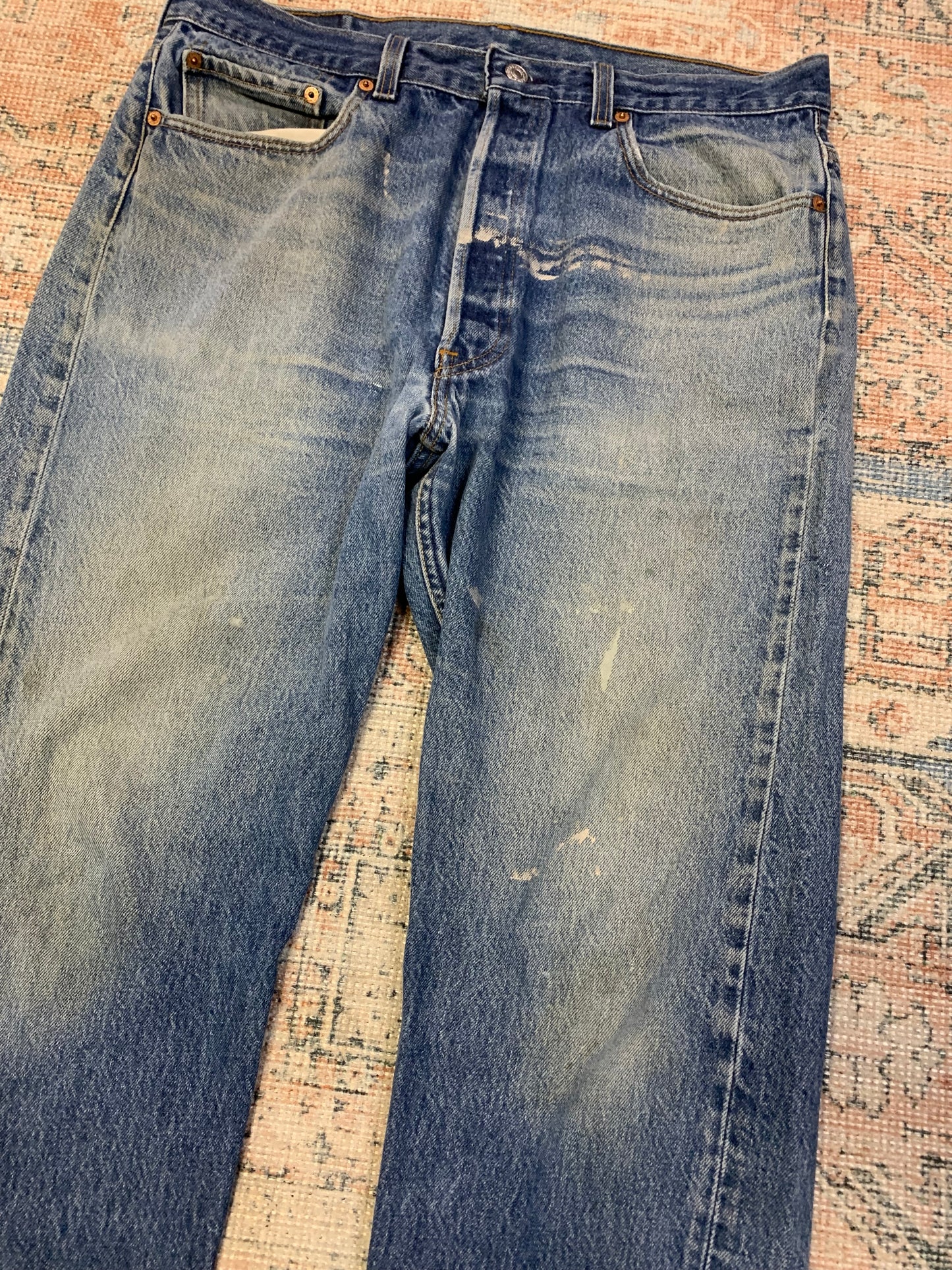 Vintage Levis 501 Straight Leg Jeans- 35x30