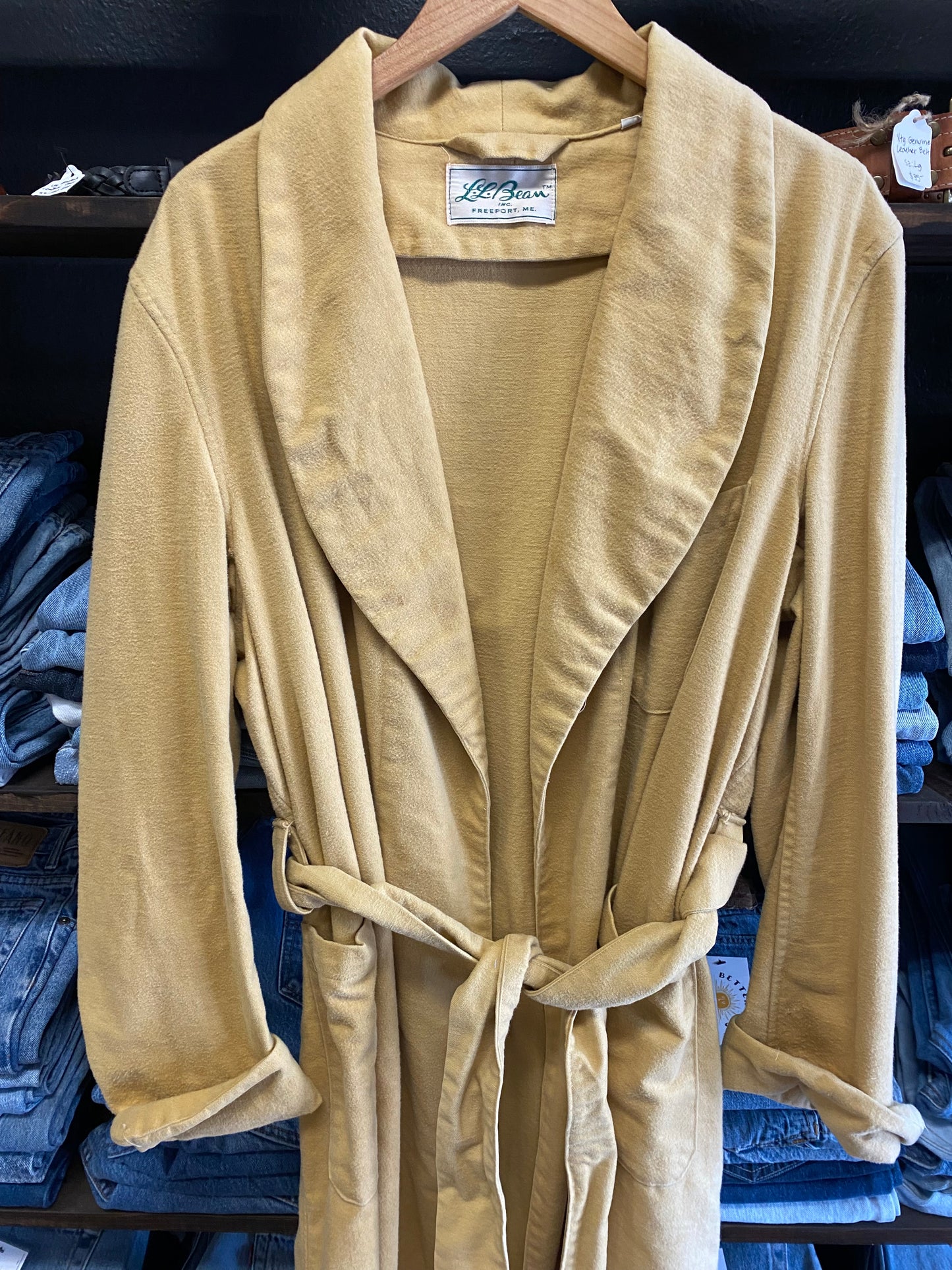 Vintage 1960’s LL Bean Workwear Chamois Cloth Overcoat- Sz XL