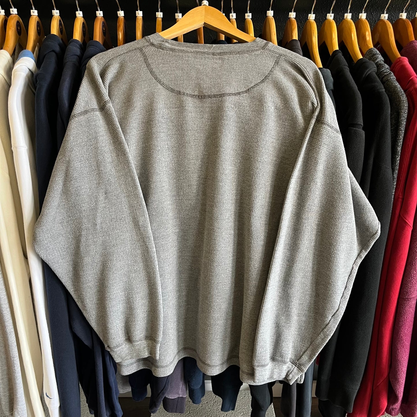Vintage Waffle Knit Boxy Fit Shirt- Sz XL