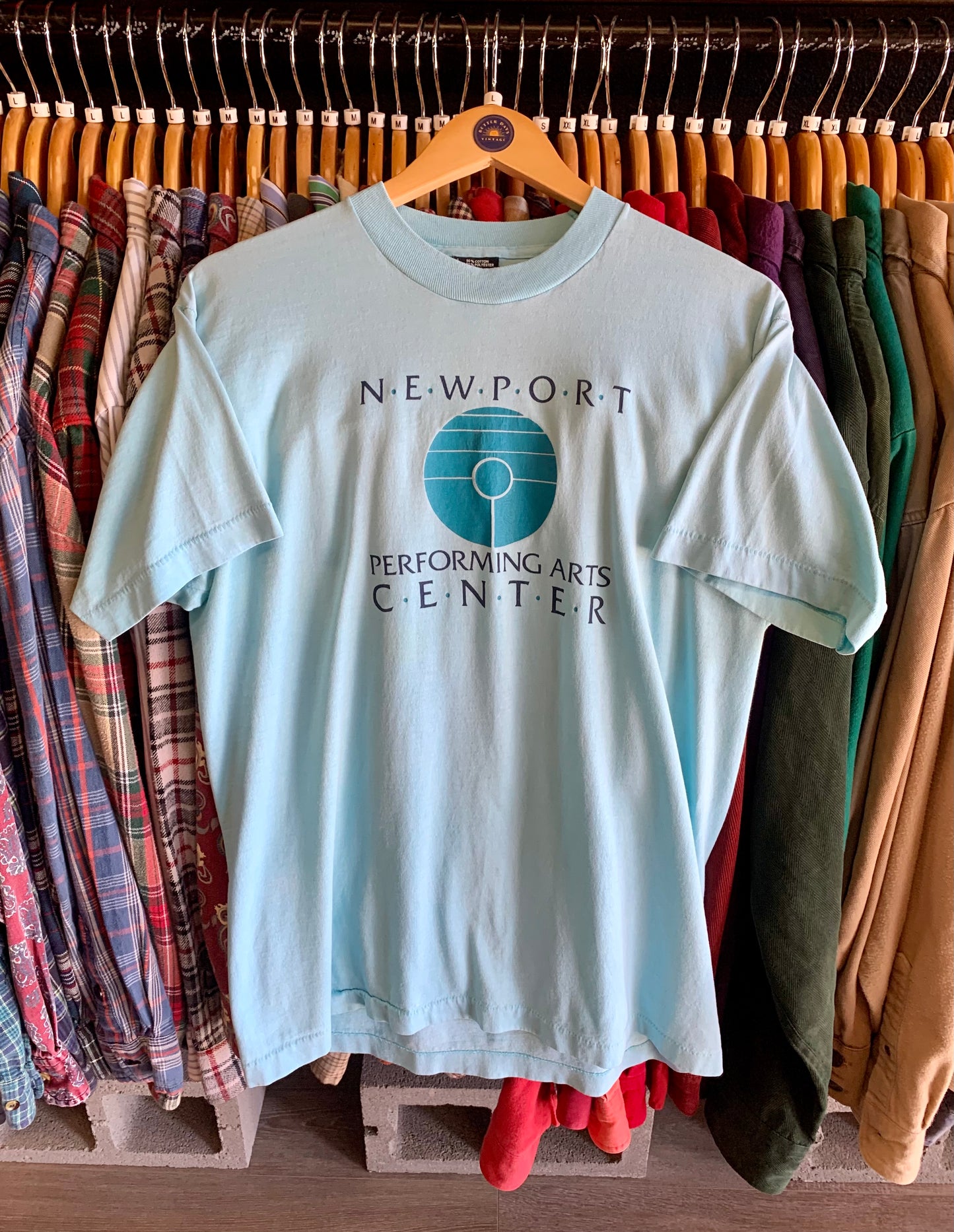 Vintage 80’s Newport Oregon Performing Arts Tee- Sz Lg