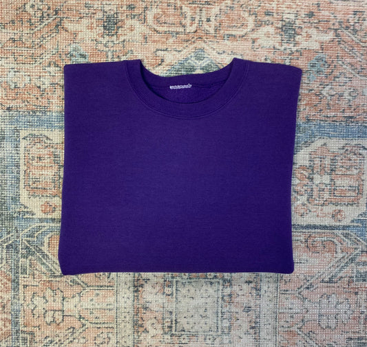 Vintage 90’s Essential Purple Sweatshirt- Sz Lg